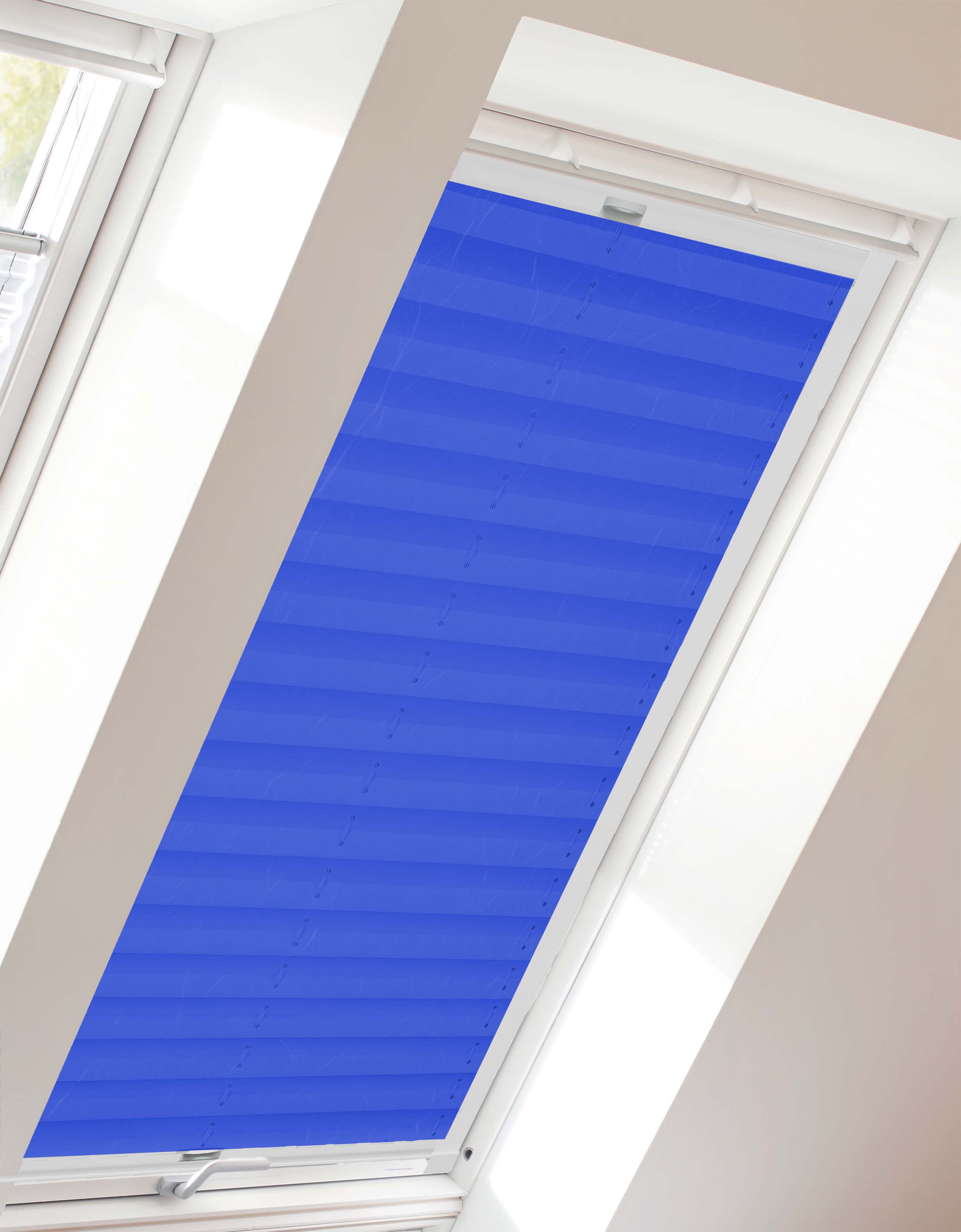 sunlines Dachfensterplissee "Young Style Crush, Führungsschienen, Blickdicht" Lichtschutz verspannt mit Führungsschienen