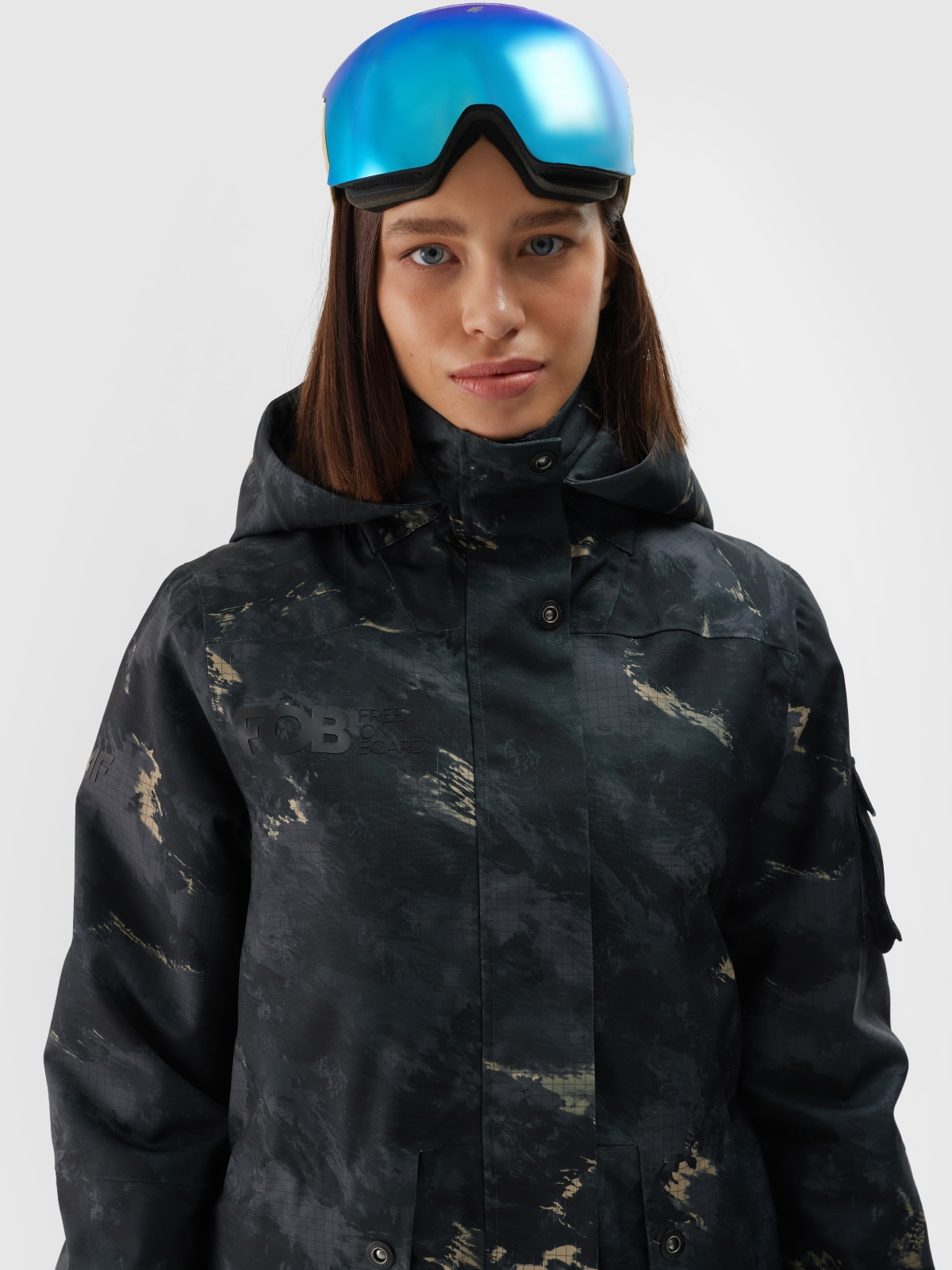 4F Snowboardjacke, mit Kapuze