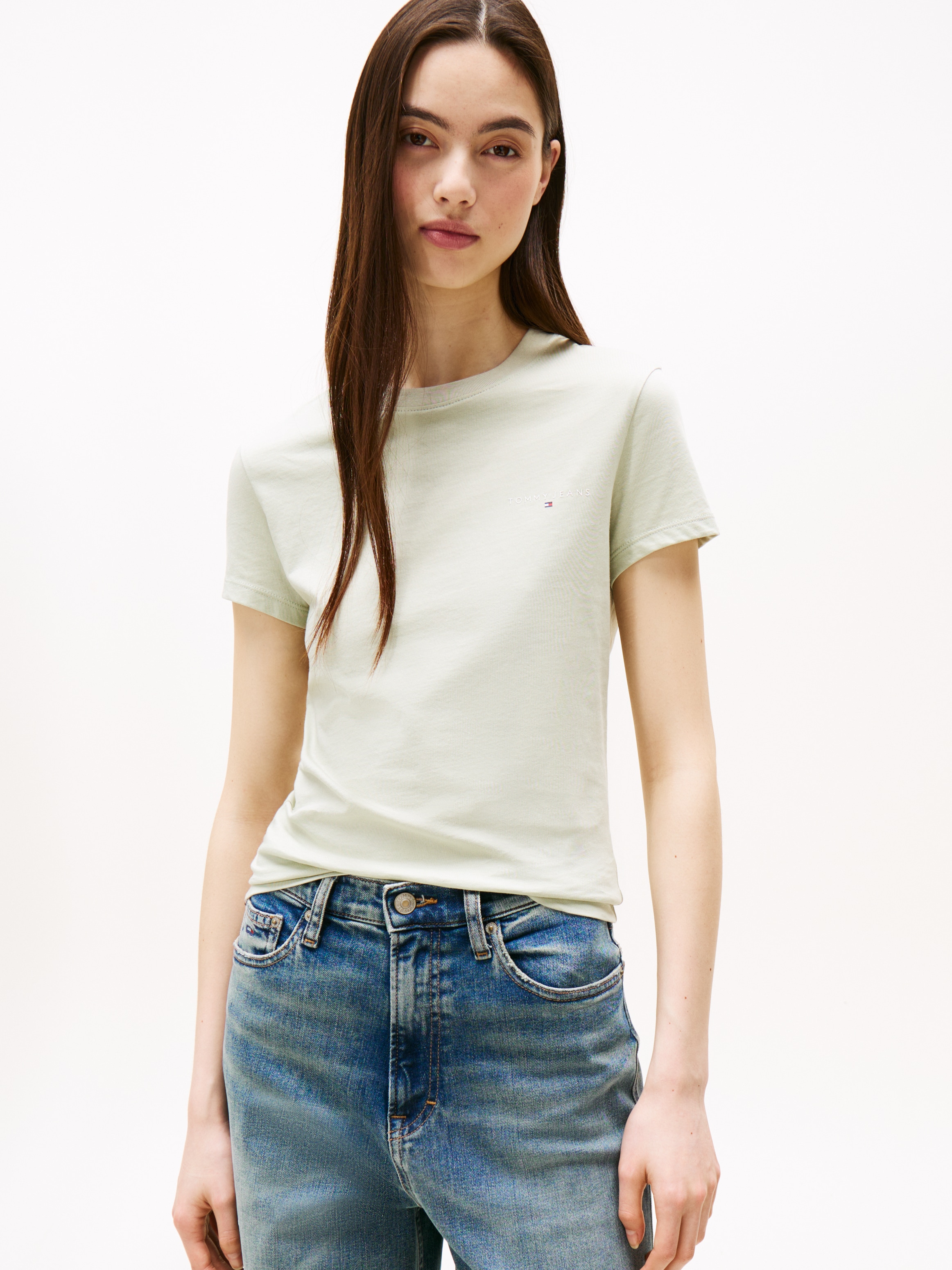 Tommy Jeans Kurzarmshirt »TJW SLIM LINEAR SS TEE EXT«