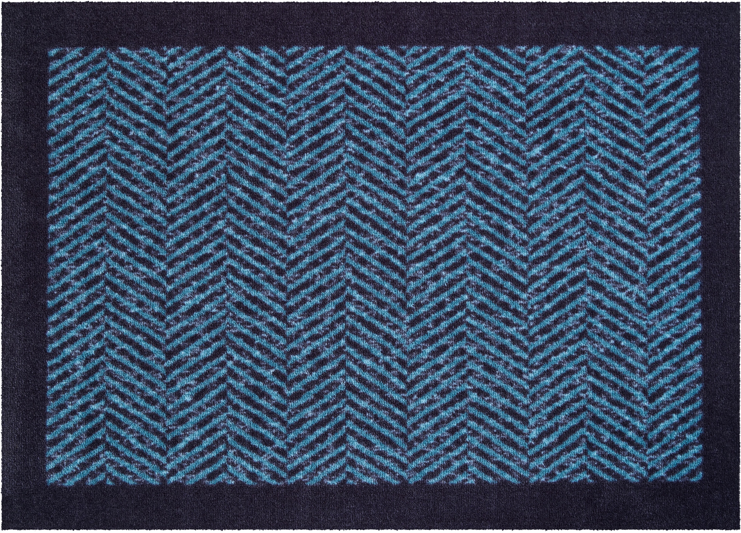 Grund Teppich »Herringbone«, rechteckig, In- und Outdoor geeignet, mit Bordüre