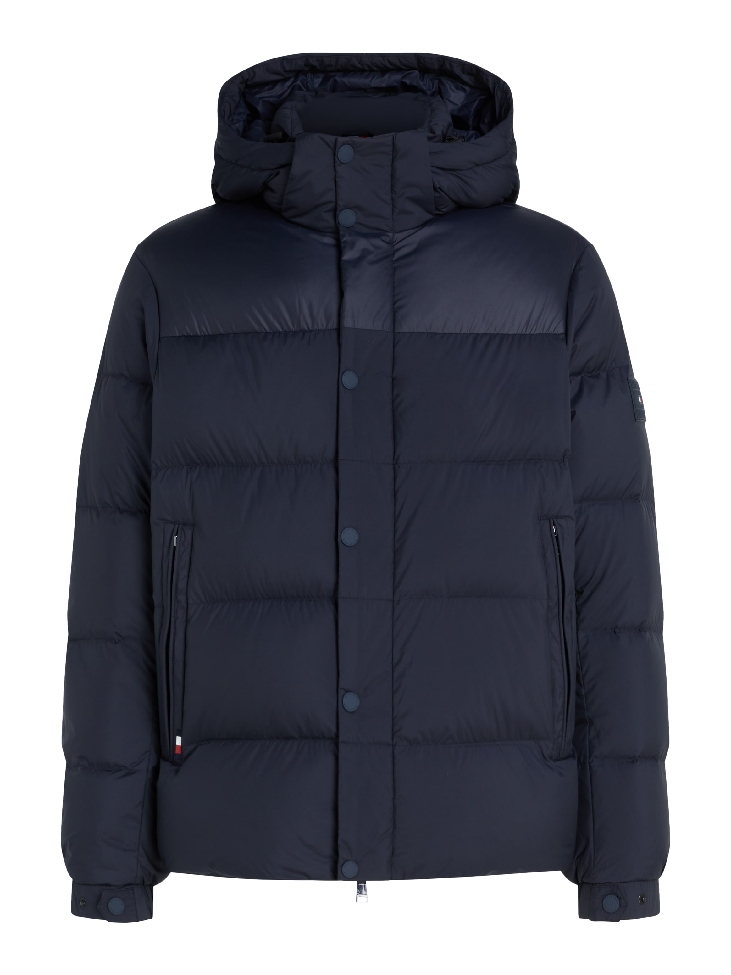 Tommy Hilfiger Steppjacke »MIX DOWN HOODED PUFFER JACKET« mit Kapuze mit abnehmbarer Kapuze