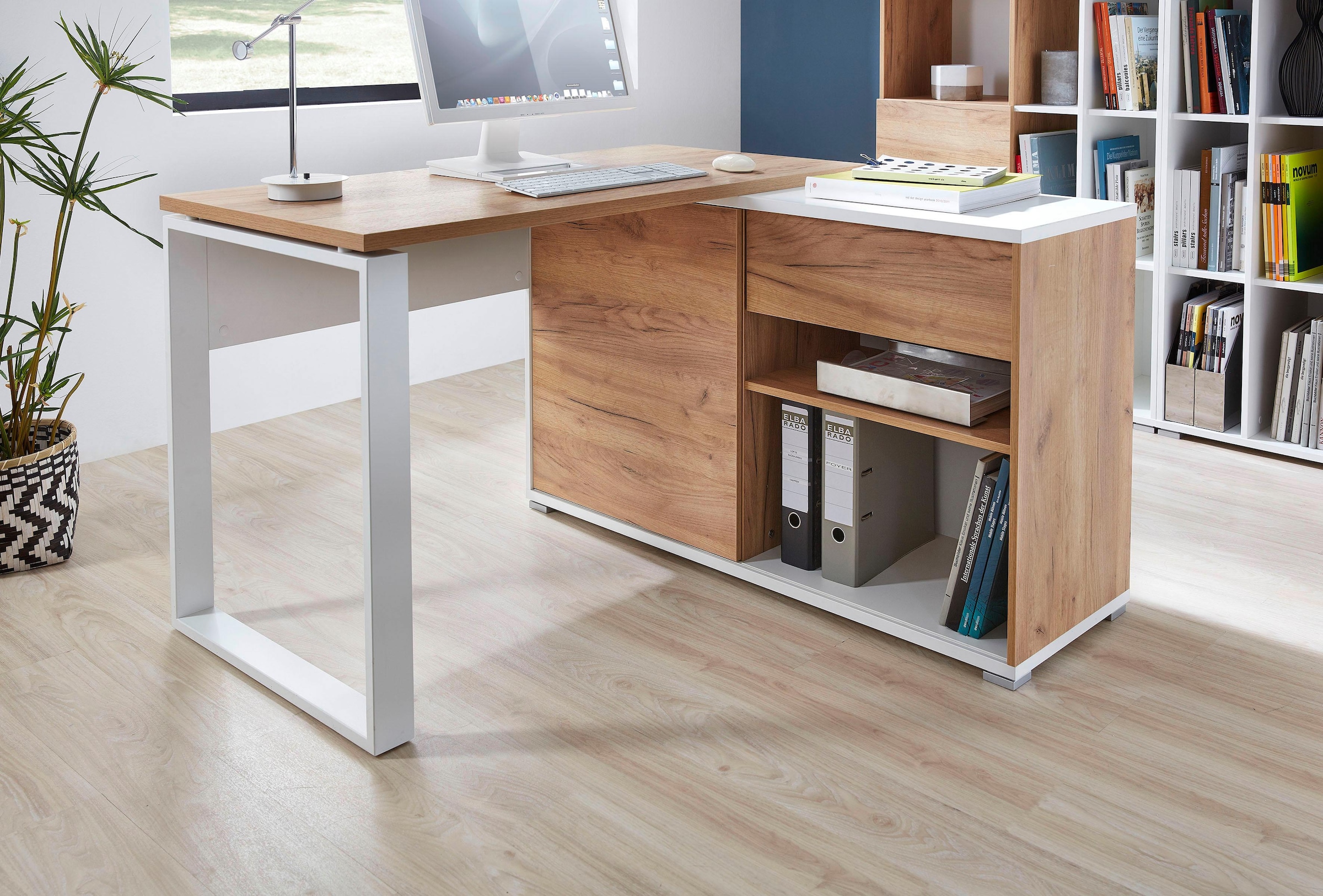 GERMANIA Jelmoli-Versand kaufen online Eckschreibtisch mit Sideboard integriertem | »GW-Lioni«,