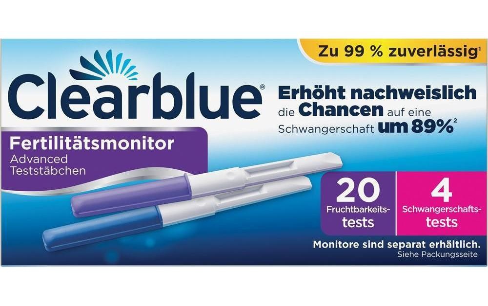 Wasserteststreifen »Clearblue Clearblue Teststäbchen für Fertilitätsmonitor«, (Set)