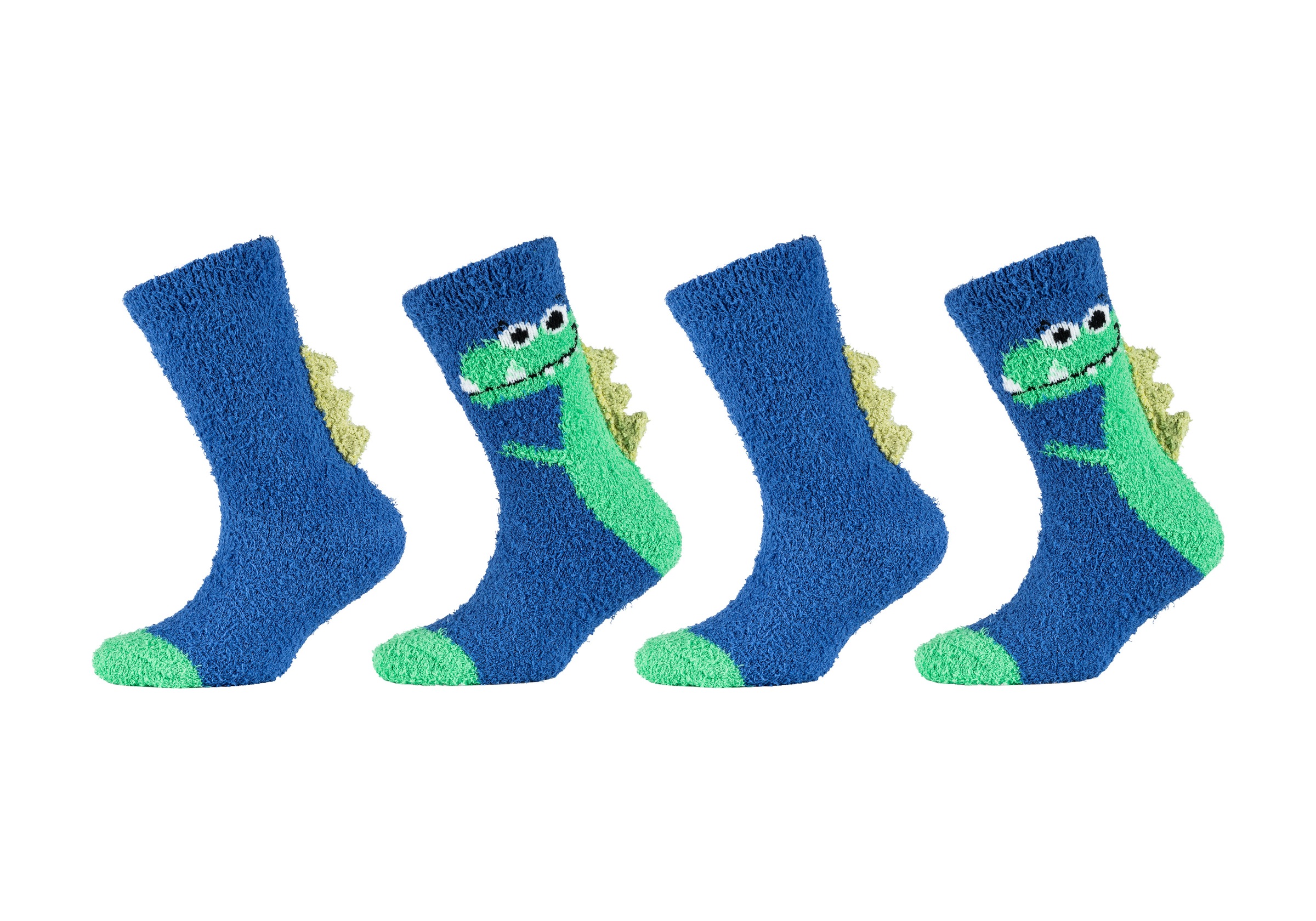 Camano Socken »COSY FANCY APPLICATION SOCKS« 4 Paar tlg. mit elastischem Bund