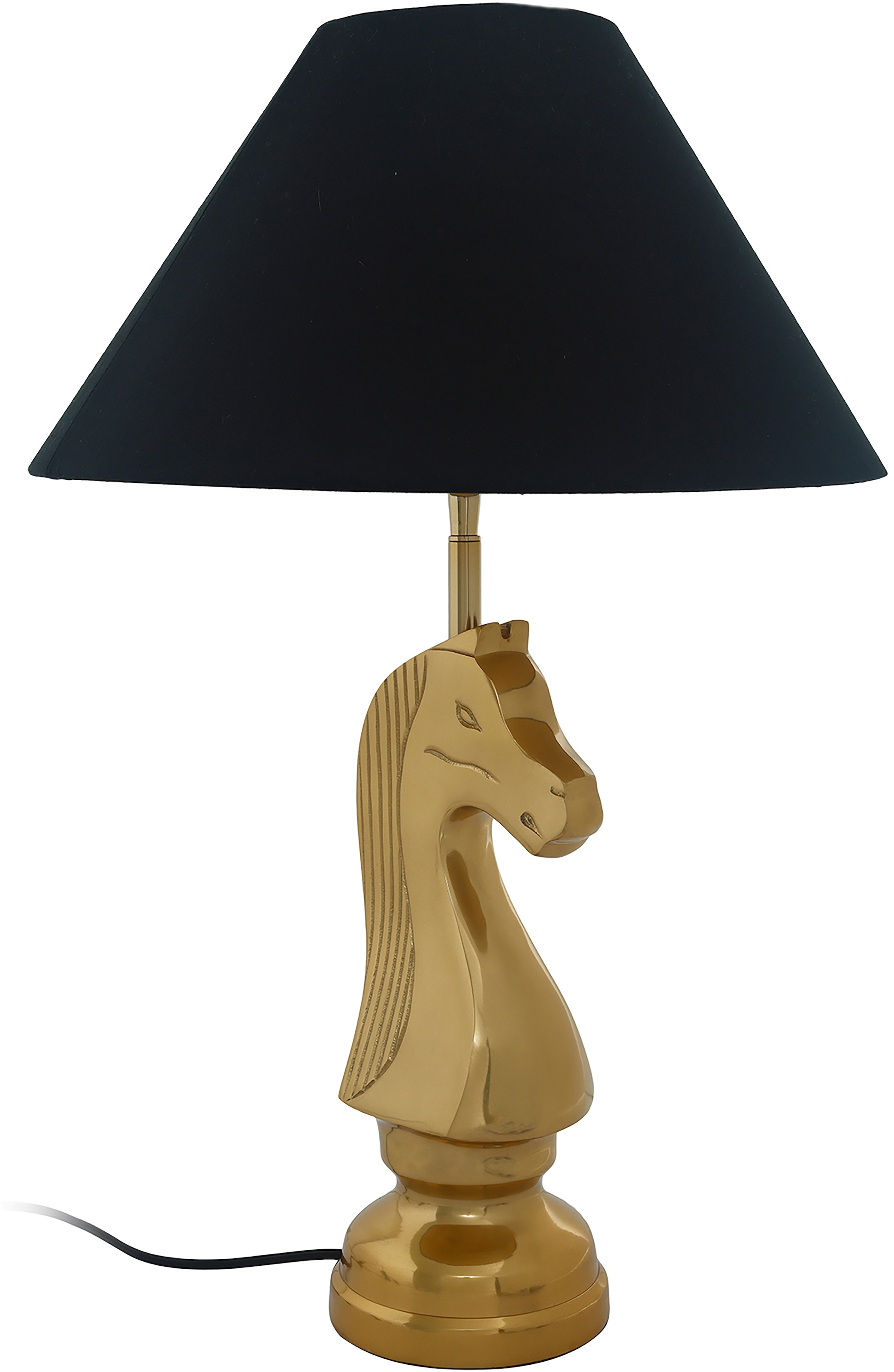 | Schah-Pferd-Sockel Jelmoli-Versand online flammig-flammig, 1 Tischleuchte Tischlampe aus bestellen mit »Shah«, Metall, Kayoom dekorativem Stoffschirm