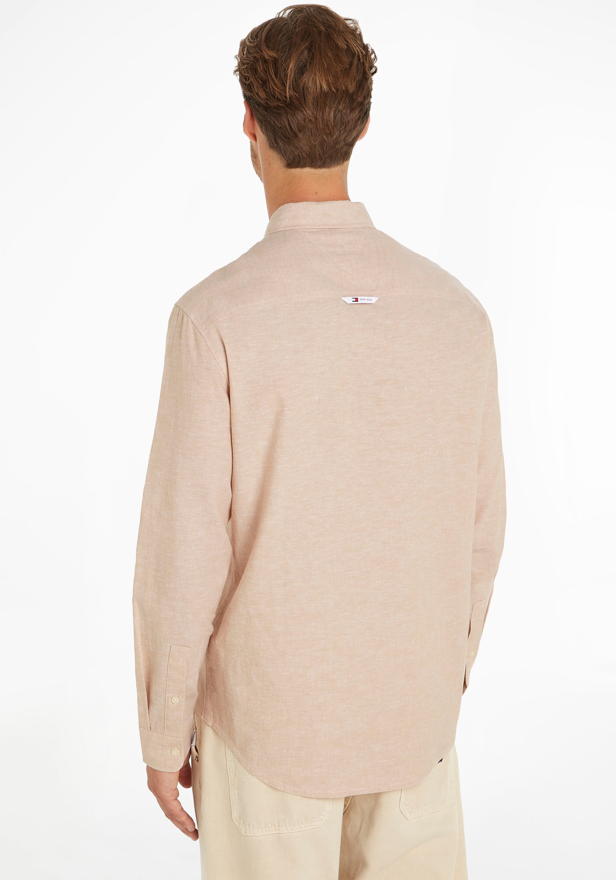 Tommy Jeans Langarmhemd »TJM REG LINEN BLEND SHIRT«