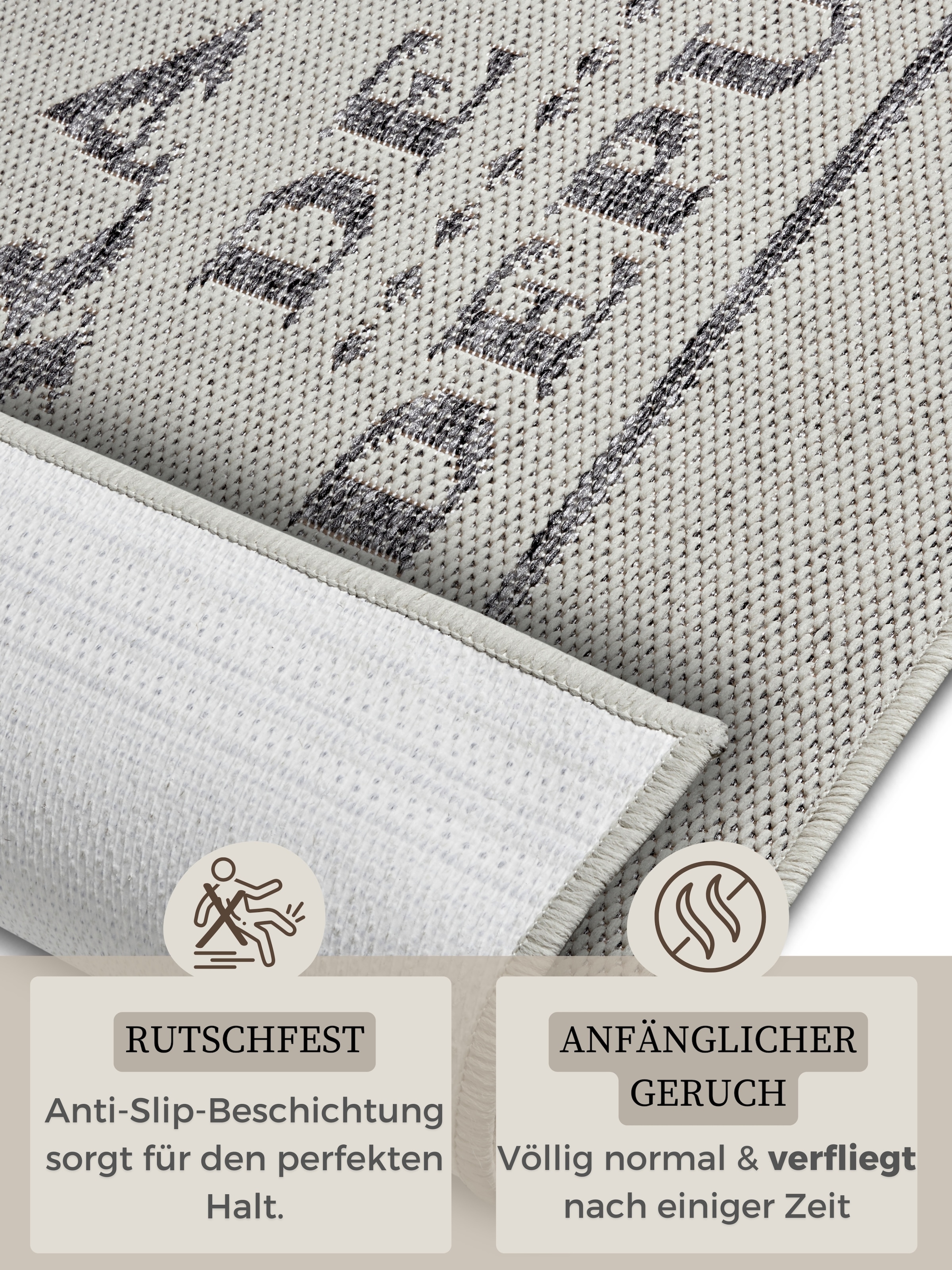 HANSE Home Küchenläufer »Brasserie de Paris«, rechteckig, 5 mm Höhe, Läufer, Rutschfest, Küchenteppich, Küche, Teppich, Pflegeleicht