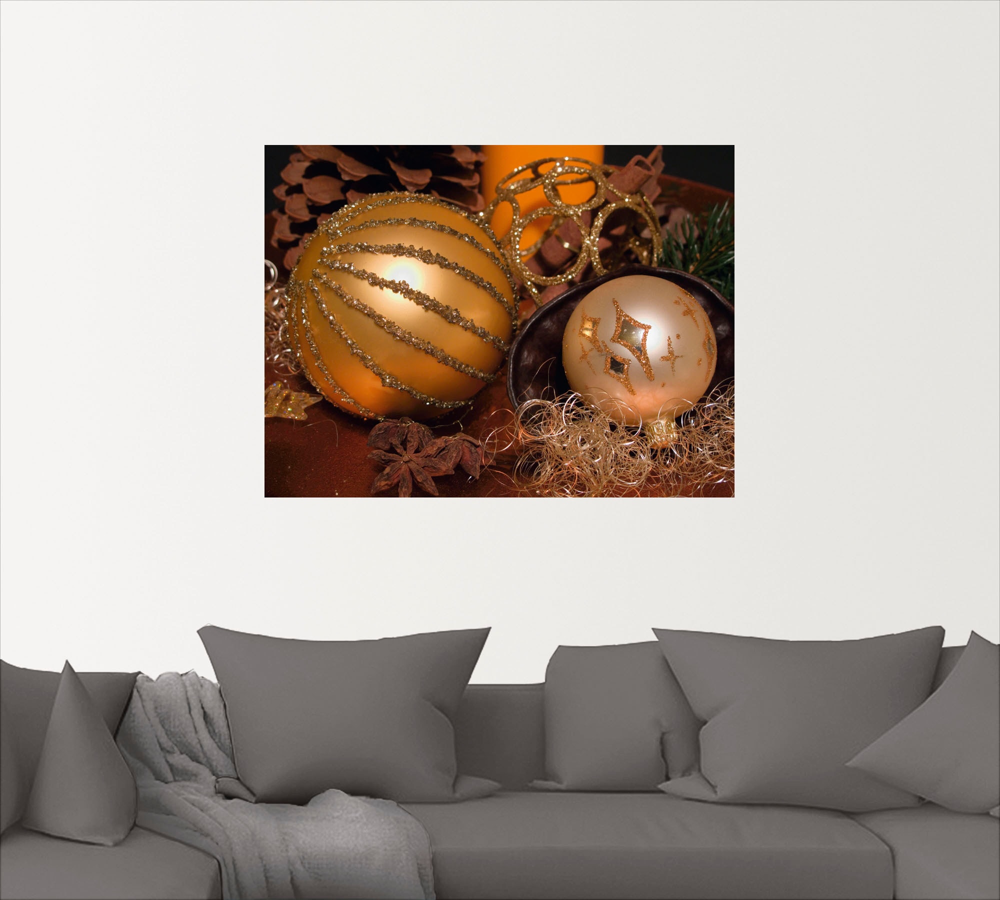 Artland Wandbild »Weihnachtsgesteck«, Weihnachten, (1 St.), als Poster, Wandaufkleber in verschied. Grössen
