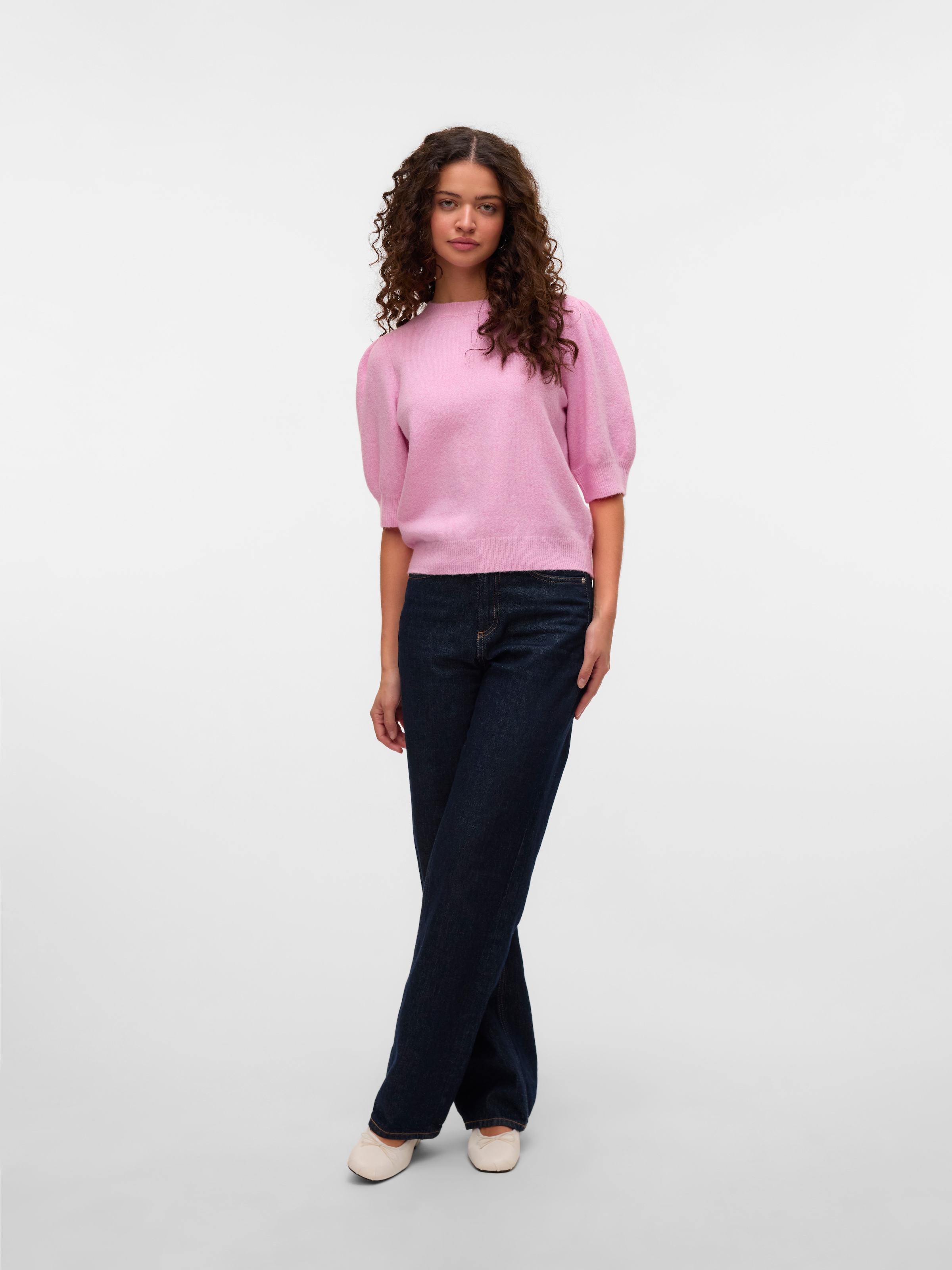 Vero Moda Kurzarmpullover »VMDOFFY 2/4 O-NECK PULLOVER GA NOOS«