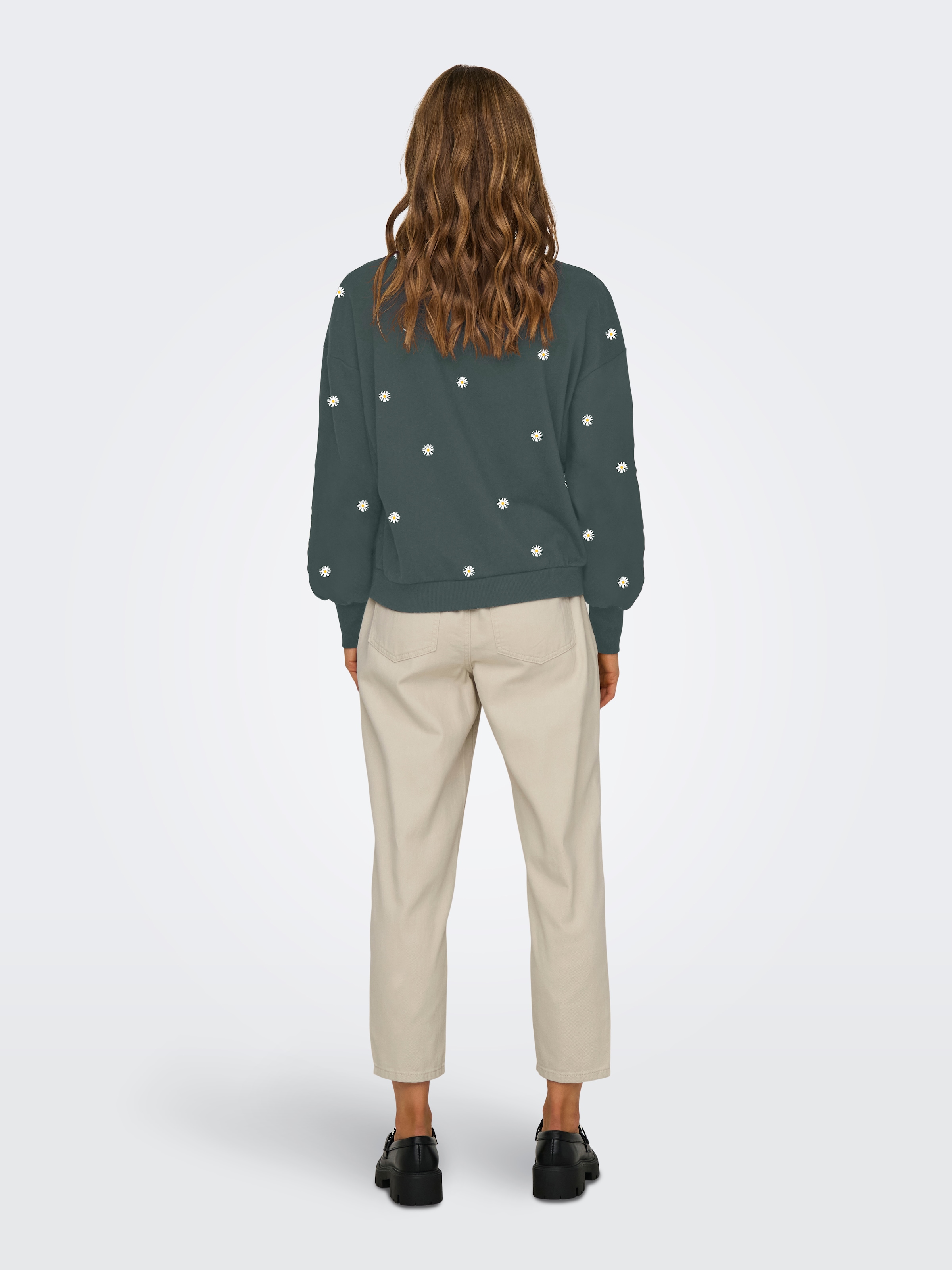 ONLY Sweatshirt »ONLBROOKE L/S O-NECK FLOWER SWT«