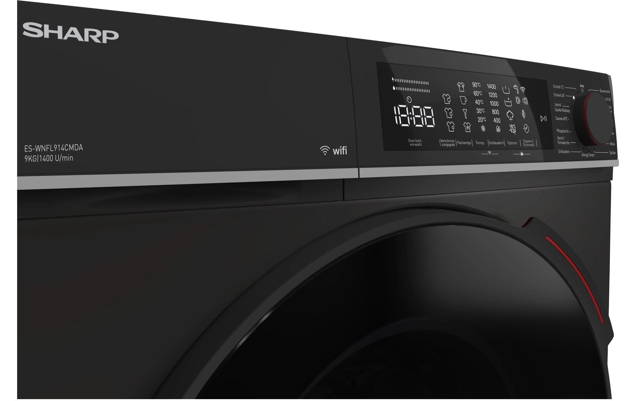 Sharp Waschmaschine »ES-WNFL914CMDA-DE Links«, 1400 U/min