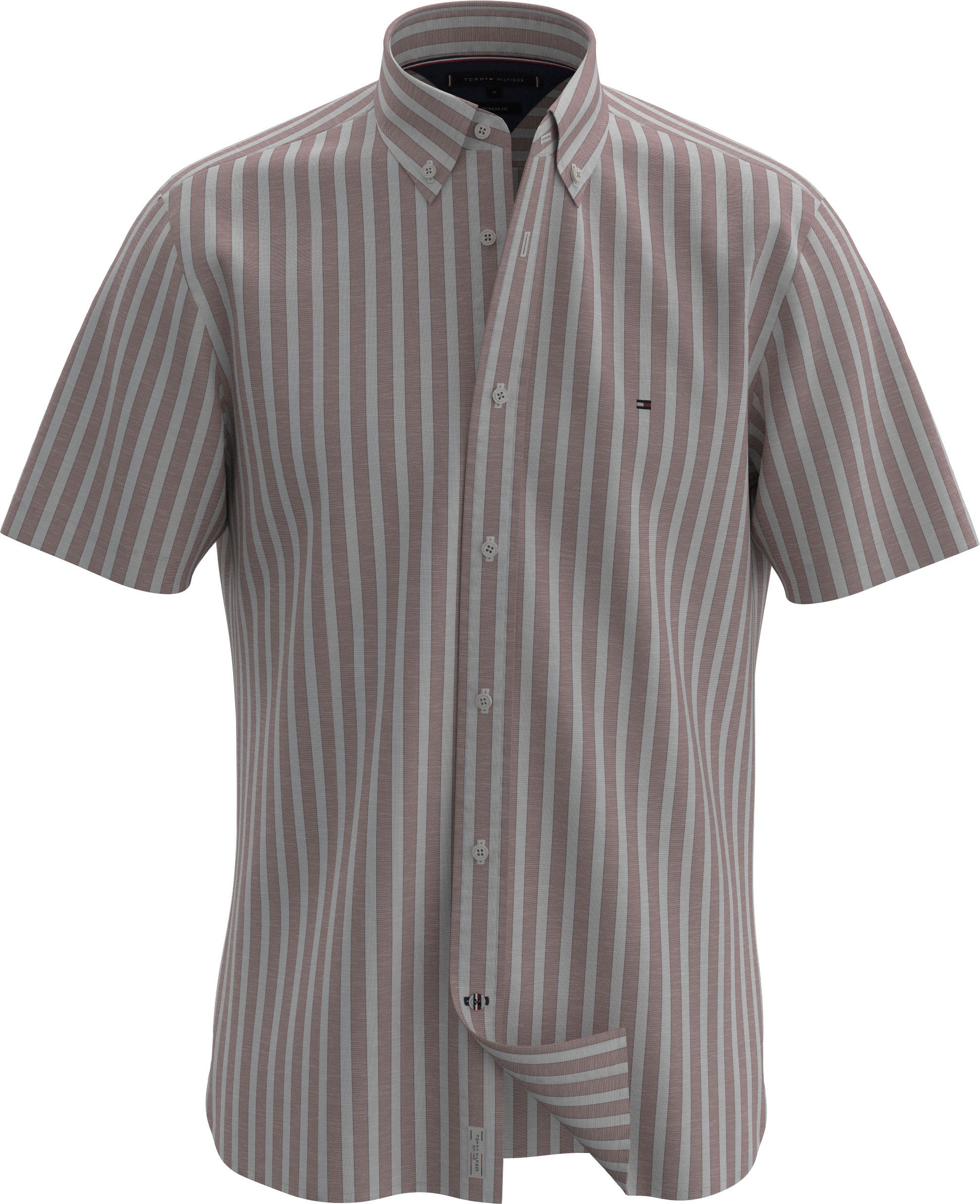 Tommy Hilfiger Kurzarmhemd »CO/LI OUTLINE STP RF SHIRT S/S«, in gestreifter Optik kaufen