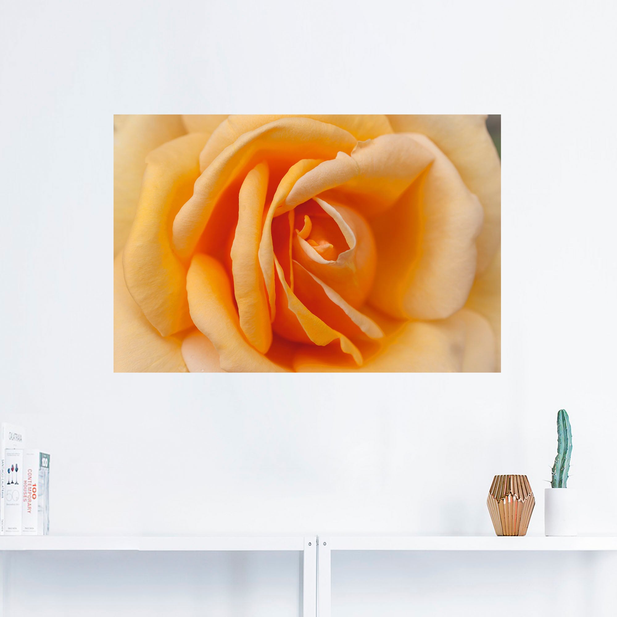 Artland Wandbild »Zarte Rose in Orange«, Blumenbilder, (1 St.), als Alubild,  Leinwandbild, Wandaufkleber oder Poster in versch. Grössen online bestellen  | Jelmoli-Versand
