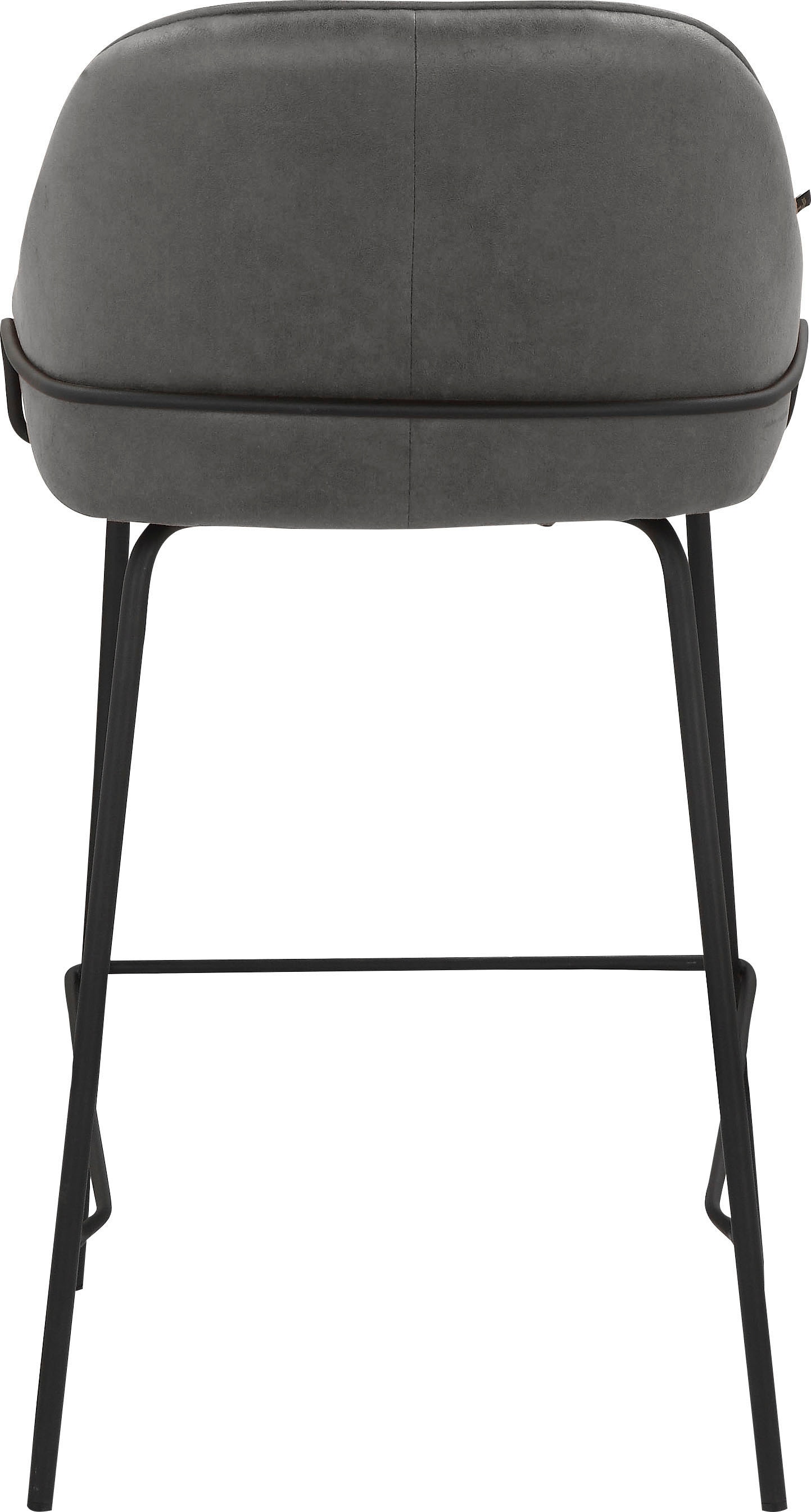Leonique 4-Fussstuhl »Puant«, 2 St., Luxus-Microfaser, mit Stoff aus Polyester/recyceltem Polyester, Sitzhöhe 65 cm