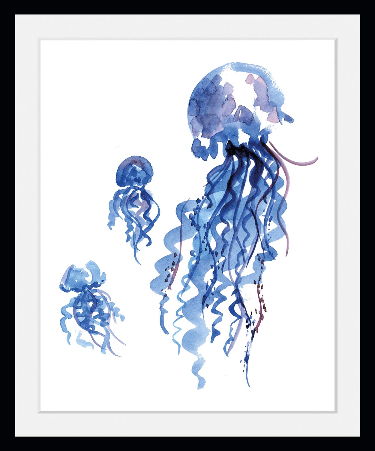 queence Bild »Ben«, Meer-Wassertiere-Kunst, (1 St.), HD Premium Poster-Druck inkl. Holzrahmen