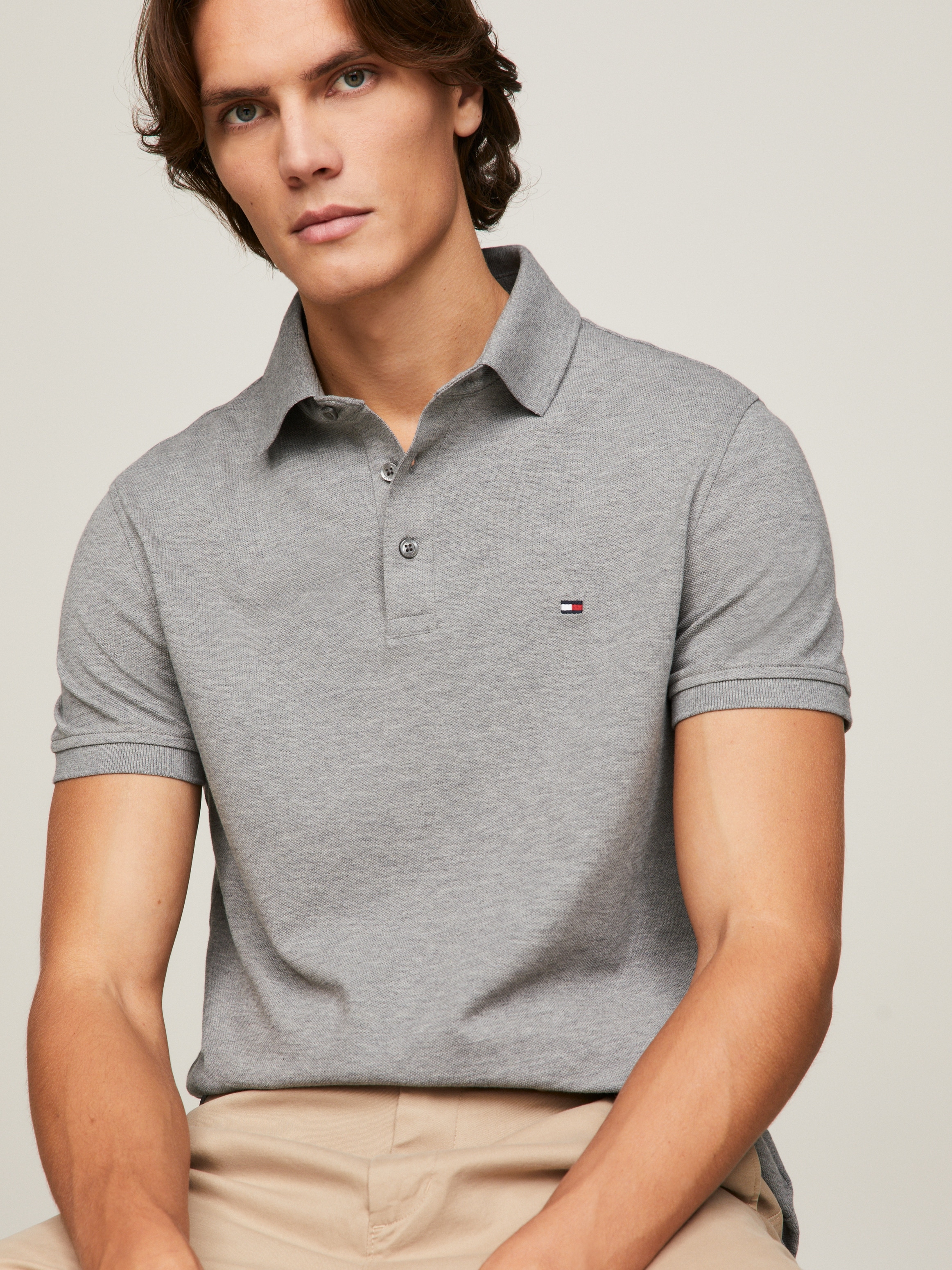 Tommy Hilfiger Poloshirt »1985 SLIM POLO«, aus leicht strukturiertem Piqué-Material