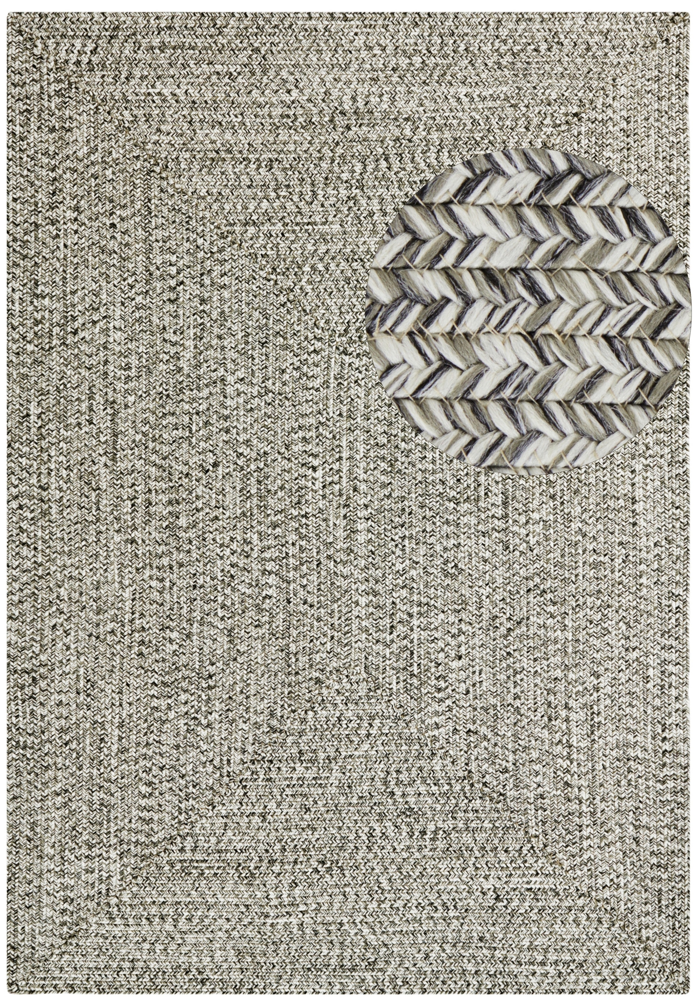 NORTHRUGS Teppich »Trenzado«, rechteckig, 10 mm Höhe, In- & Outdoor, Handmade-Look, Läufer, Wetterfest, Balkon, Wohnzimmer