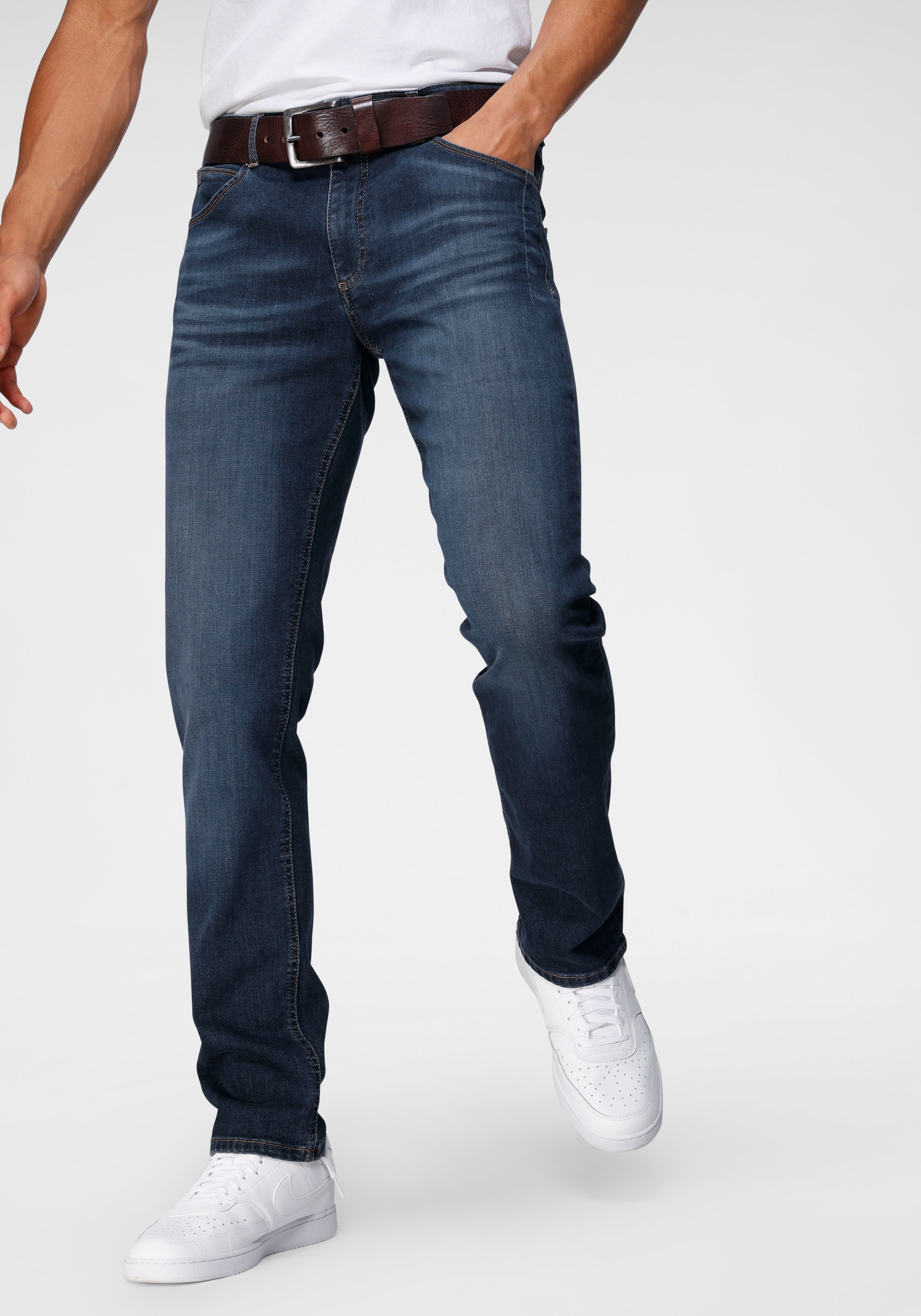 Straight-Jeans »DALE«, gerades Bein, mit Used-Effekten, niedrige Leibhöhe