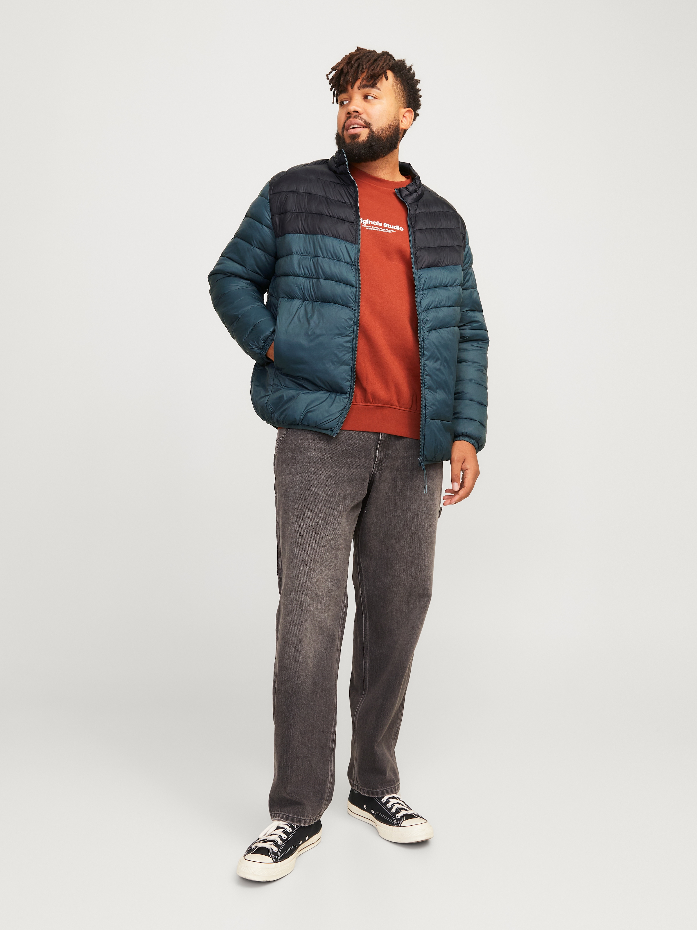 Jack & Jones PlusSize Steppjacke »JJESPRINT PUFFER COLLAR NOOS PLS«