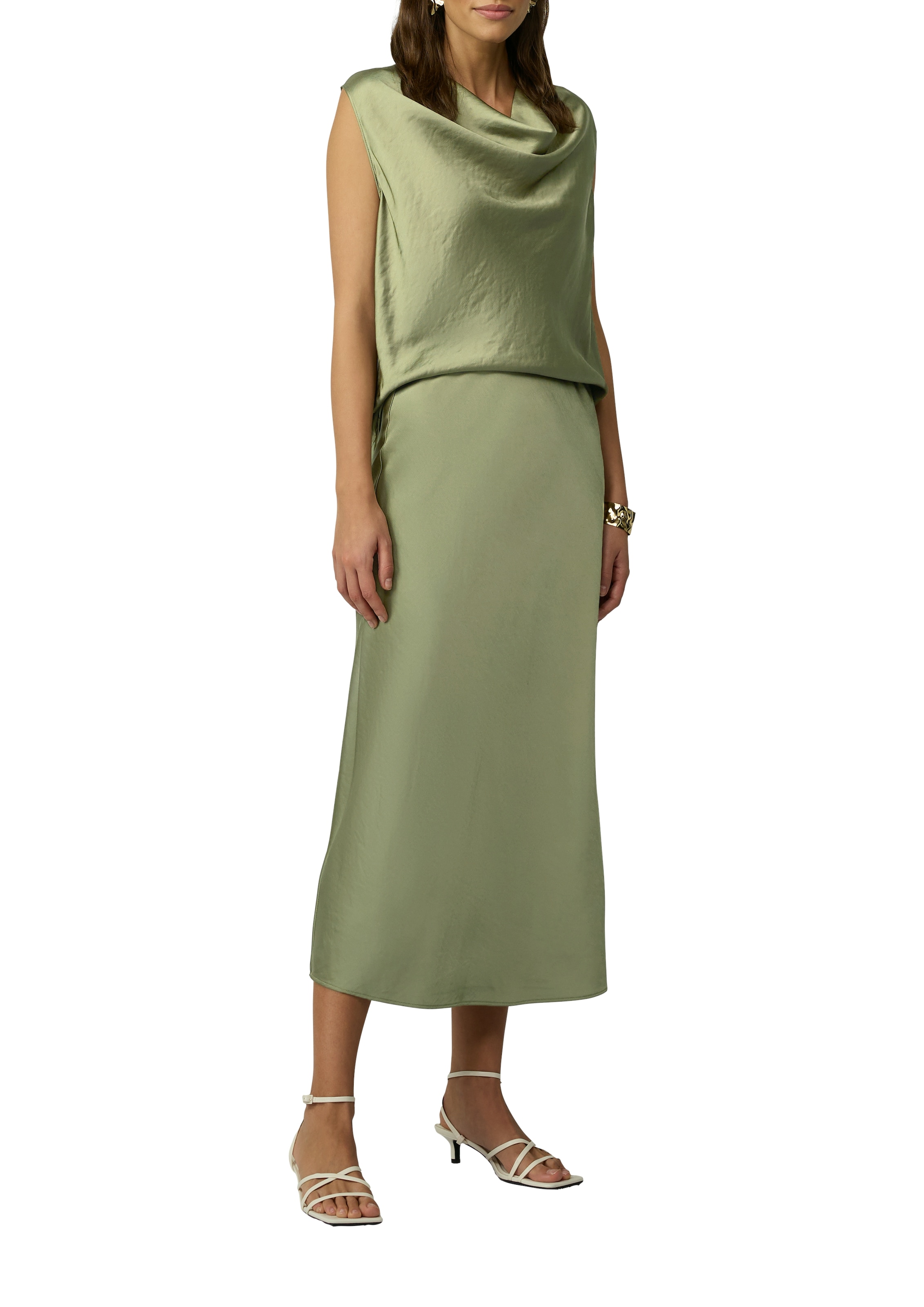 s.Oliver BLACK LABEL Shirttop, mit Wasserfall-Kragen