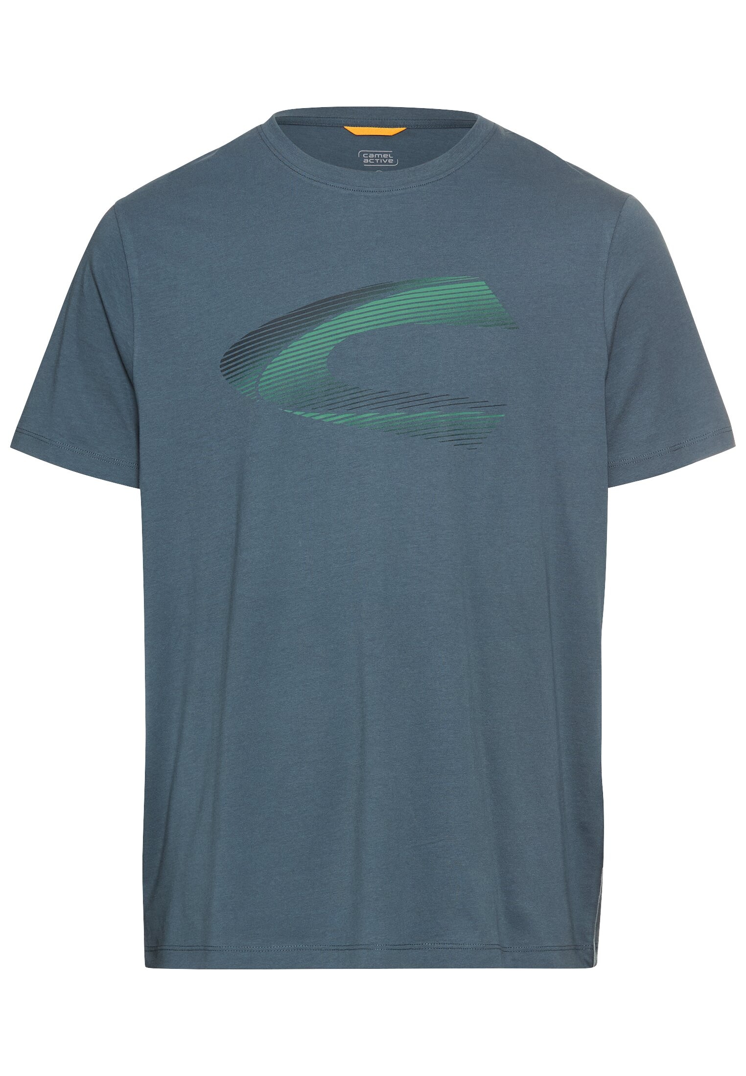 camel active T-Shirt mit Logo Print
