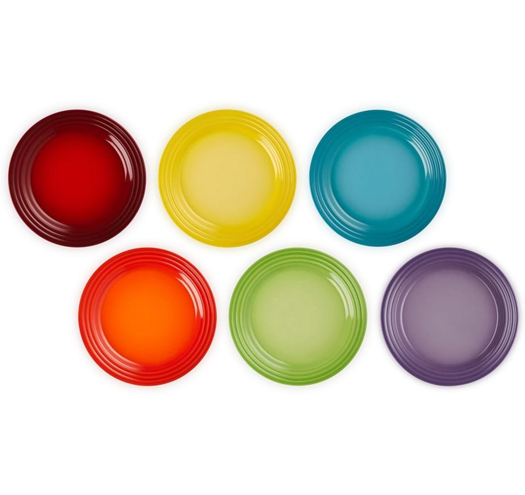 LE CREUSET Frühstücksteller »Ø 22cm 6 Stück«, (6 St.)