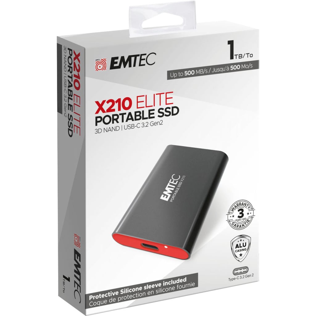 EMTEC externe SSD »X210 Elite Portable SSD 1TB«, Anschluss SATA III-USB 3.2