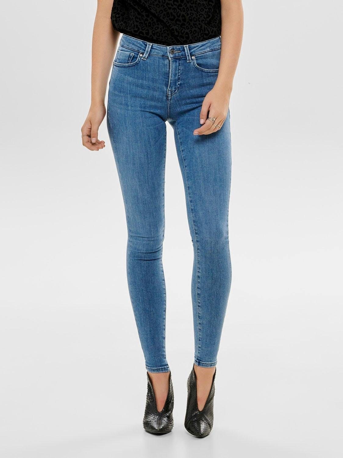 ONLY Skinny-fit-Jeans »ONLPOWER – Skinny-Jeans mit Push-up-Effekt und High Waist« skinny fit, modisch, Denim, Baumwollmischung