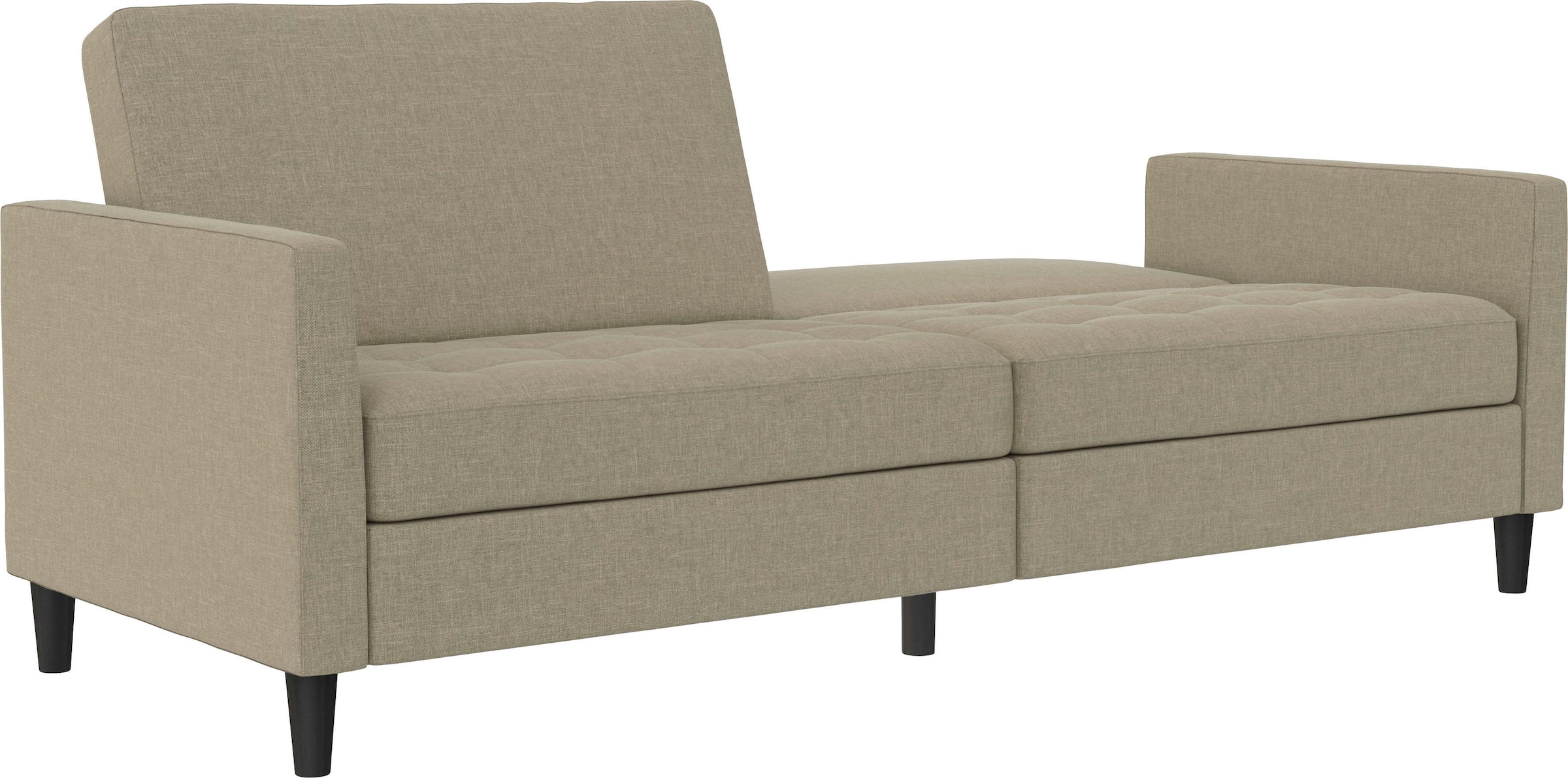 Dorel Home 3-Sitzer »Presley«, Sofa mit Bett-Funktion und verstellbarer Rückenlehne