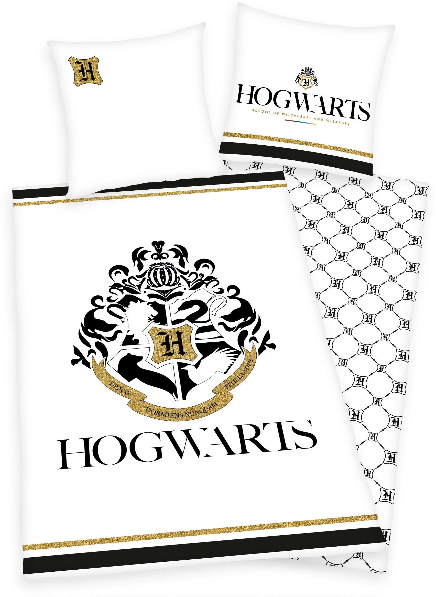 Harry Potter Wendebettwäsche »Hogwarts«, mit Hogwarts Logo