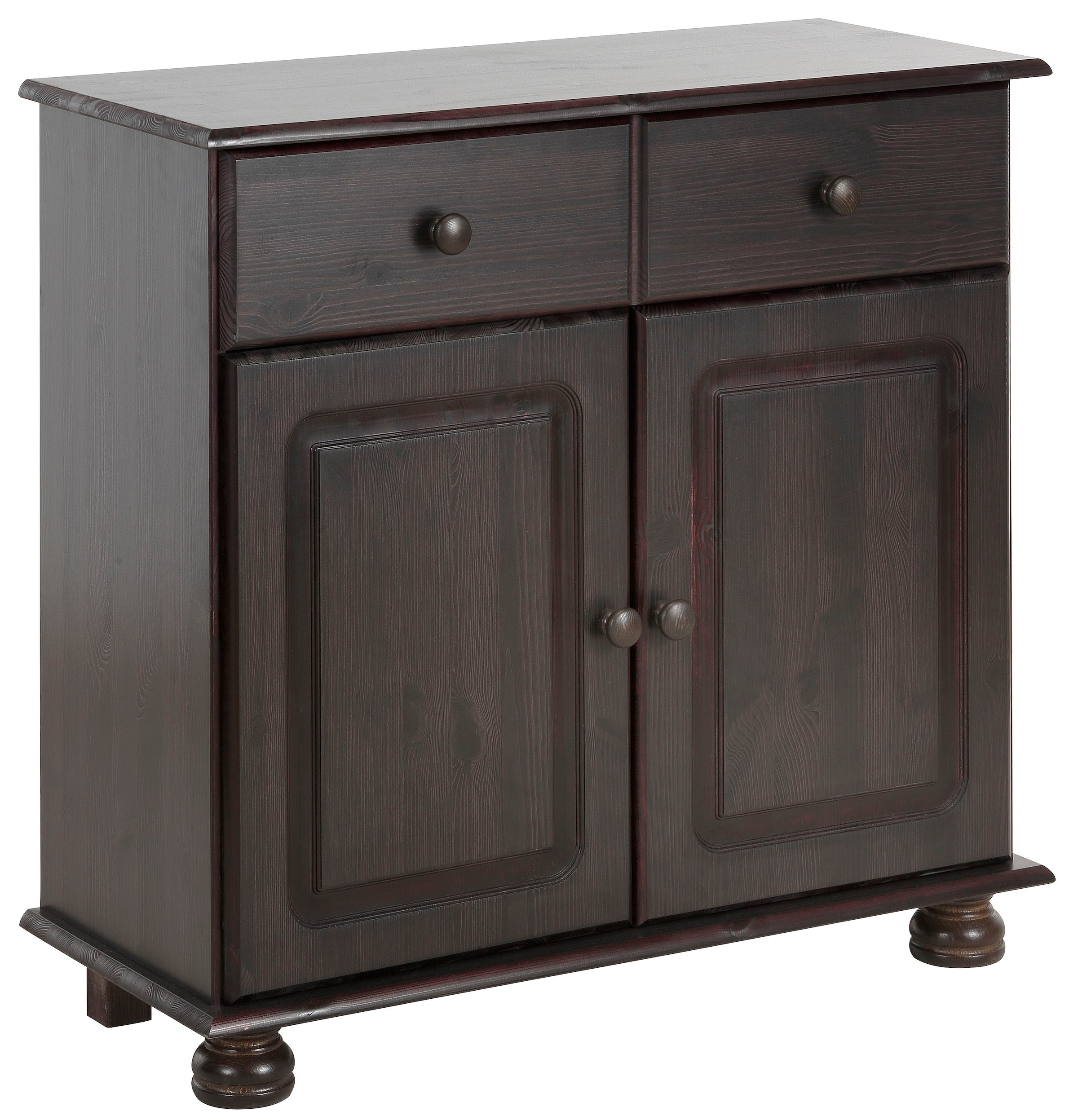 Home affaire Sideboard »Mette«, Kommode mit gefrästen, kugelförmigen Füssen, Breite 80 cm