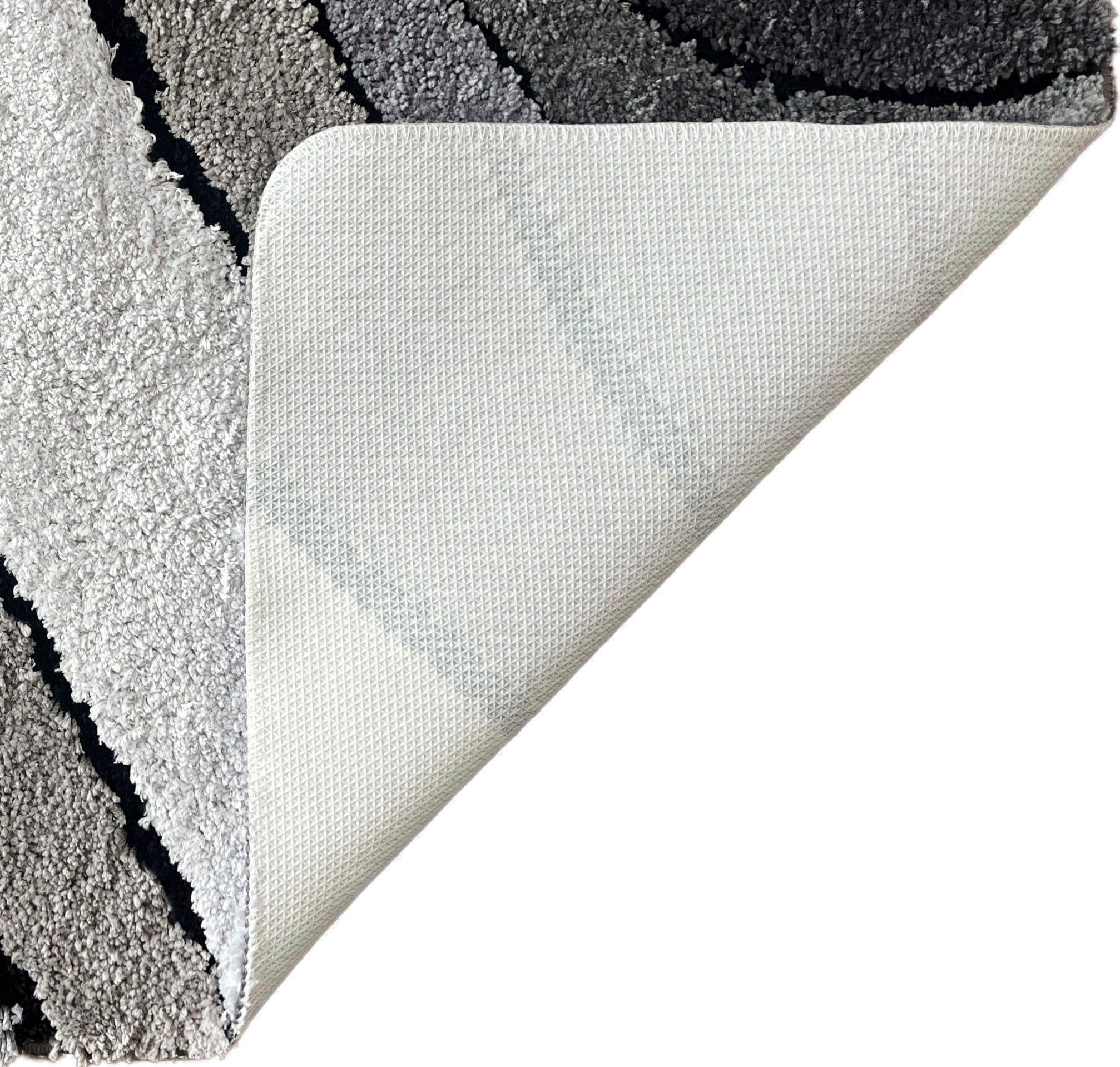 my home Badematte »Josie, Badvorleger, Badezimmer Teppich«, rutschhemmend beschichtet, fussbodenheizungsgeeignet-schnell trocknend-strapazierfähig, Badteppich, Badematten, rechteckig, rund & als 3-tlg. Set erhältlich