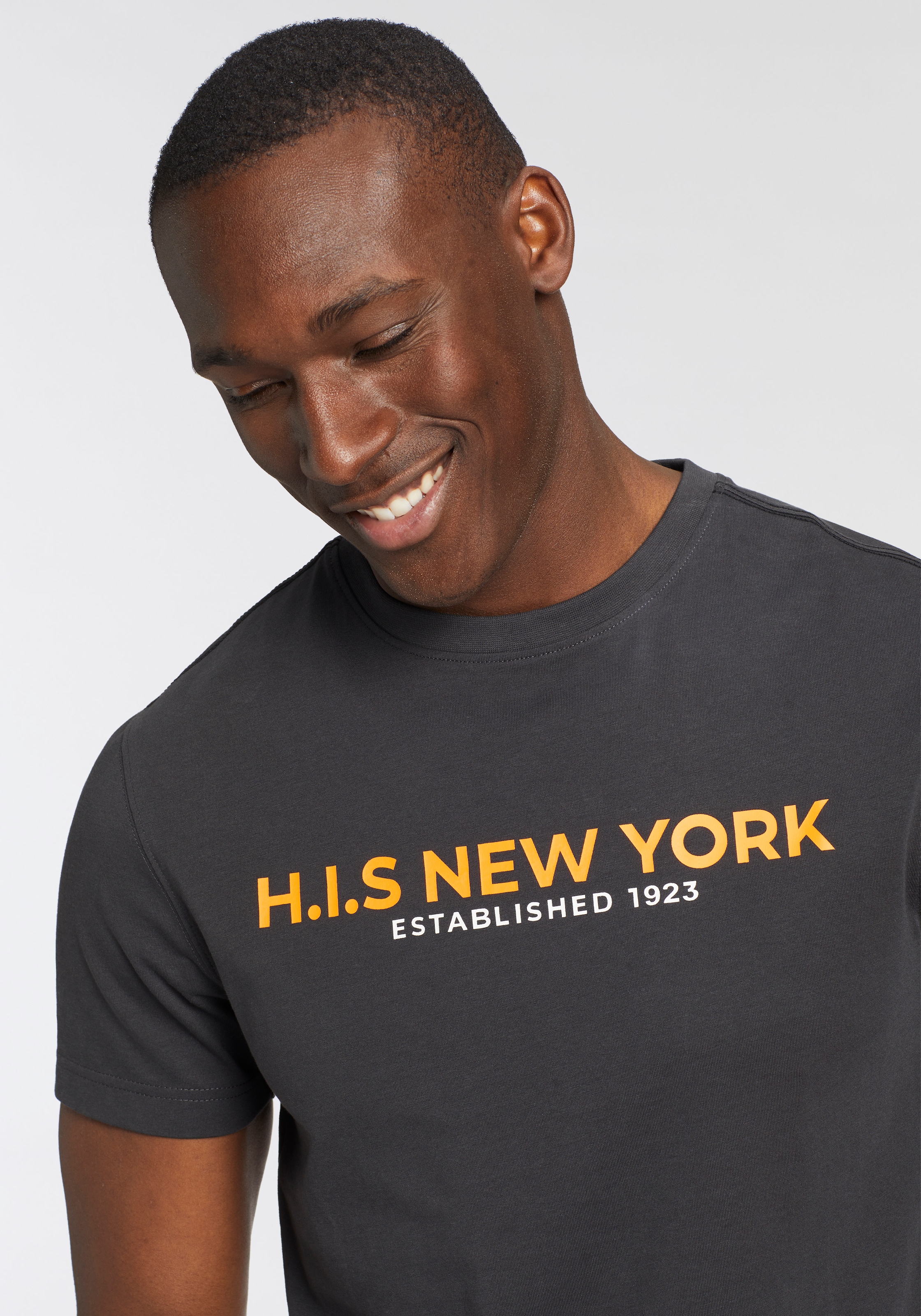 H.I.S T-Shirt, Mit grossem Frontprint