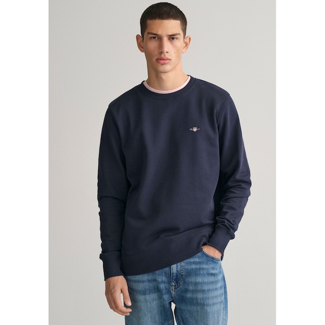 Gant Sweatshirt »REG SHIELD C-NECK SWEAT«, mit Logostickerei auf der Brust  online shoppen | Jelmoli-Versand