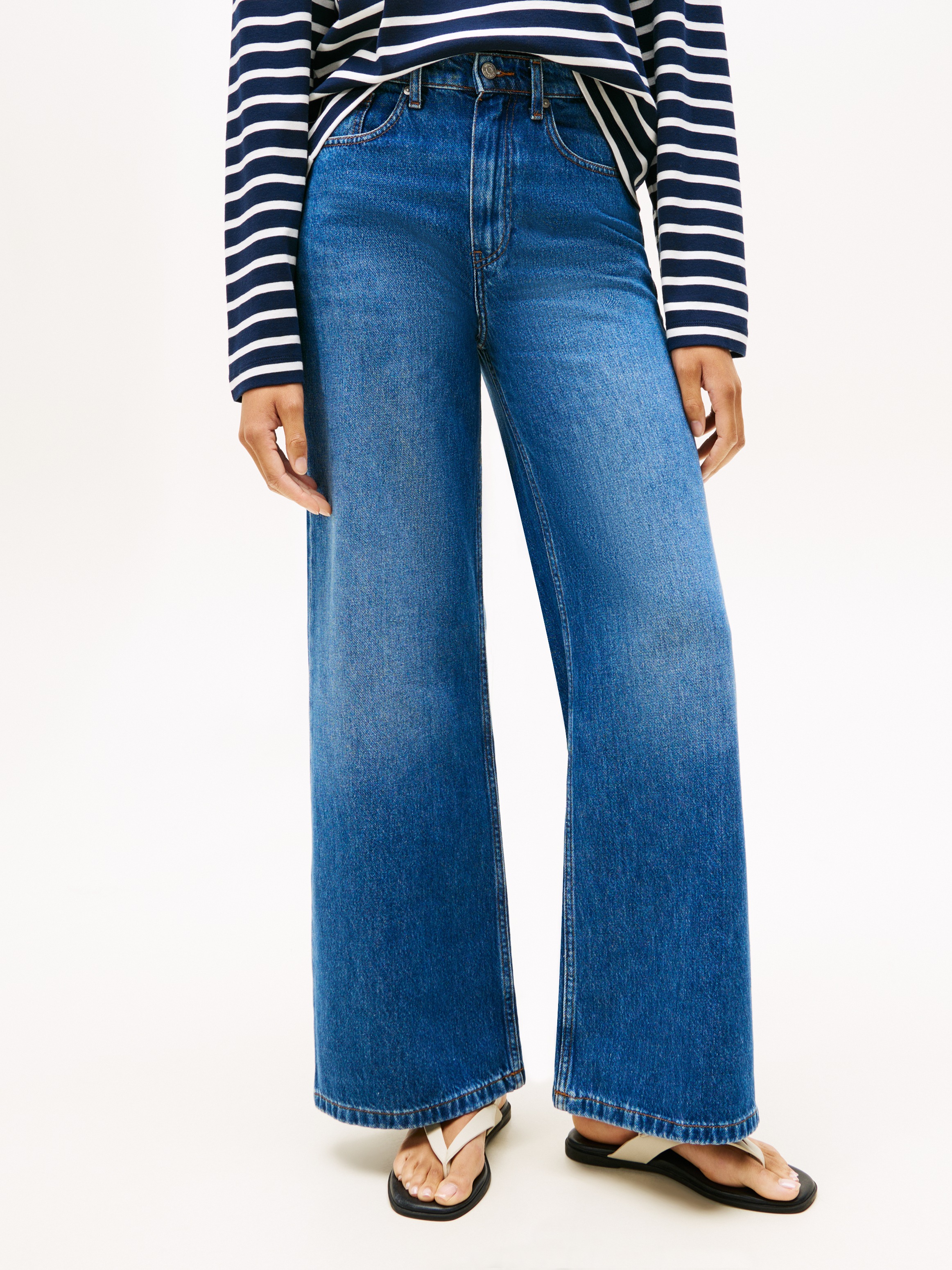 Tommy Hilfiger High-waist-Jeans »DNM FLO WIDE LEG HW«
