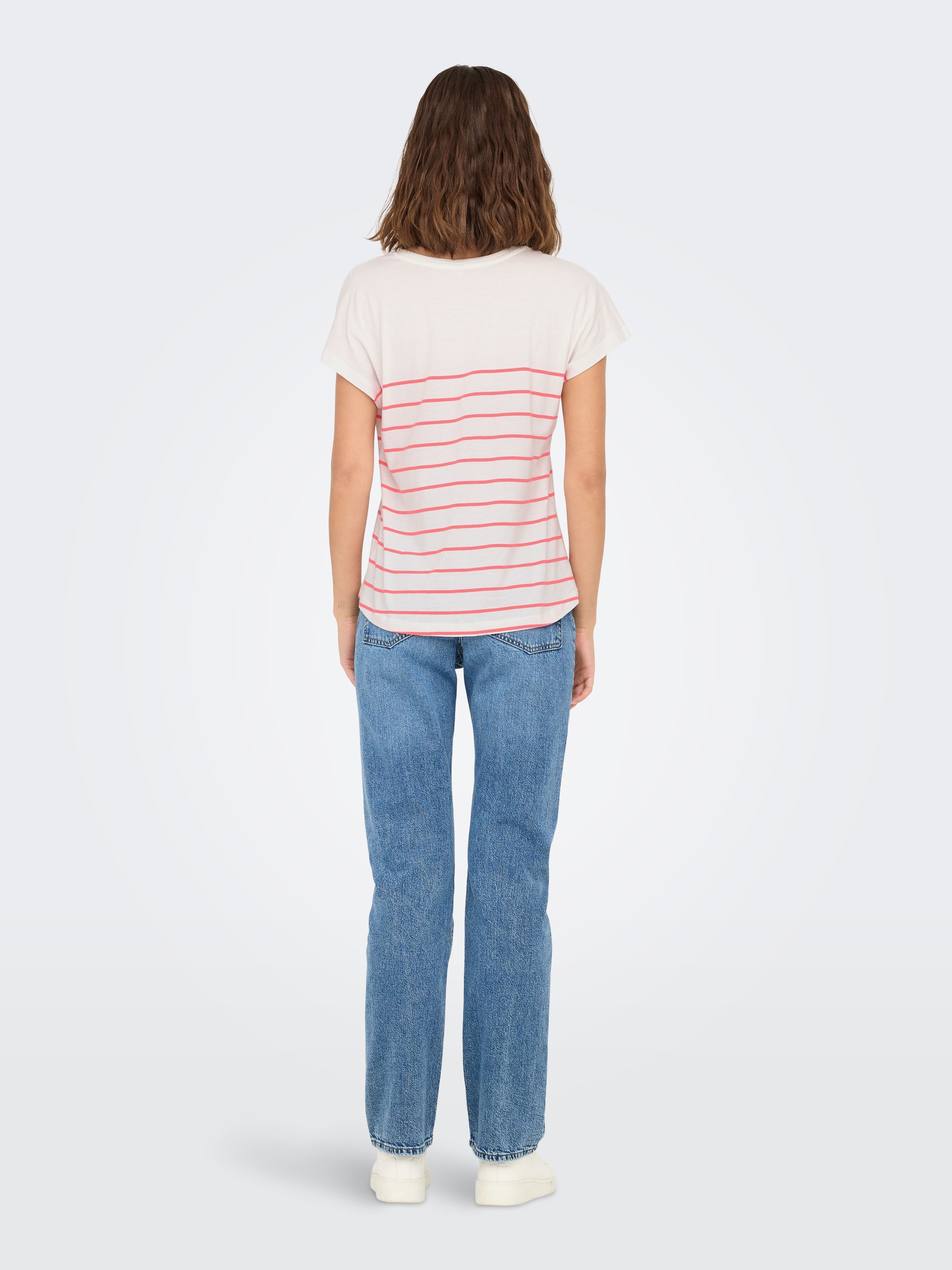 ONLY Kurzarmshirt »ONLEMILY LIFE S/S HEART TOP CS JRS«
