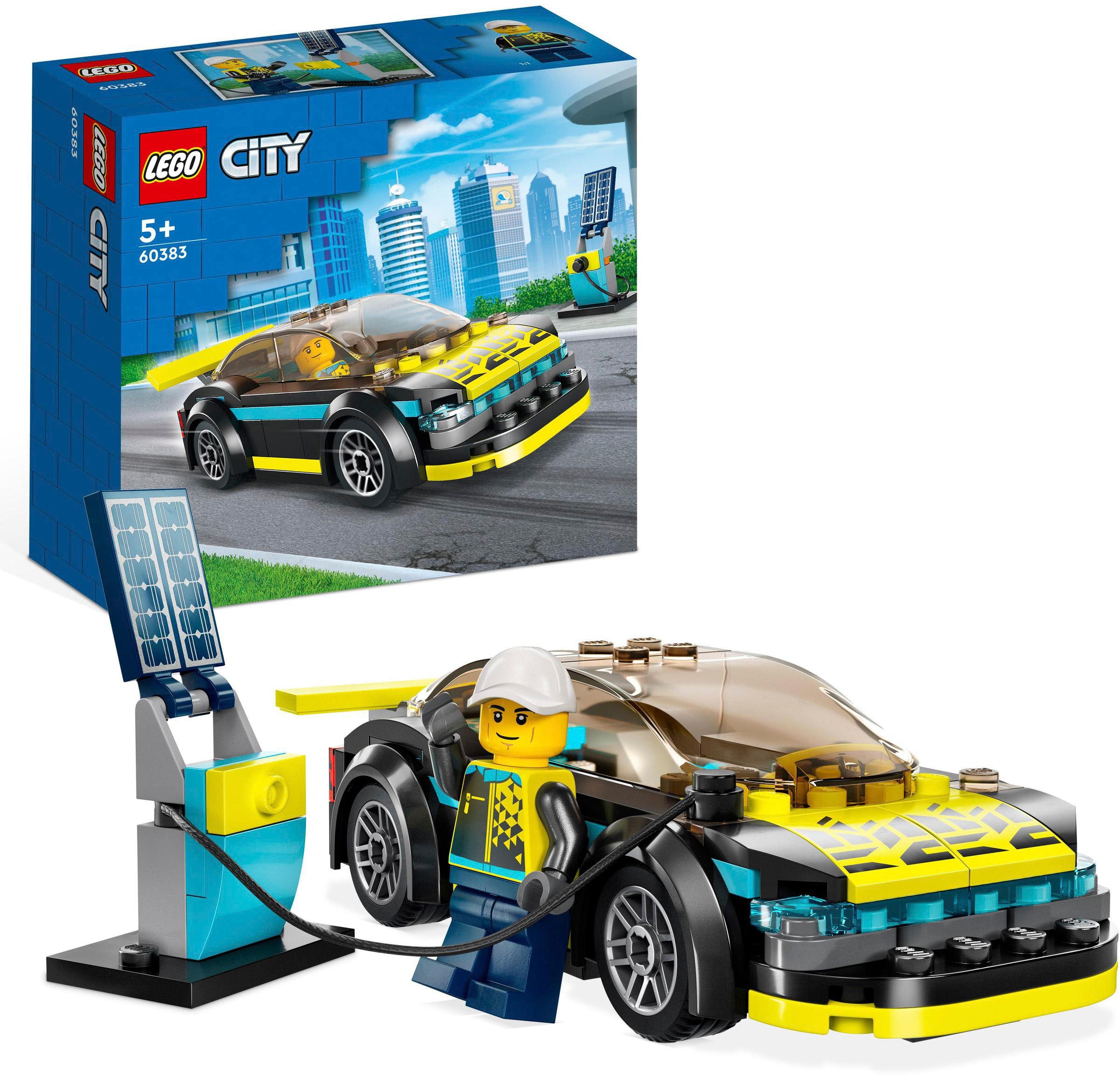 Konstruktionsspielsteine »Elektro-Sportwagen (60383), LEGO® City«, (95 St.), Made in...