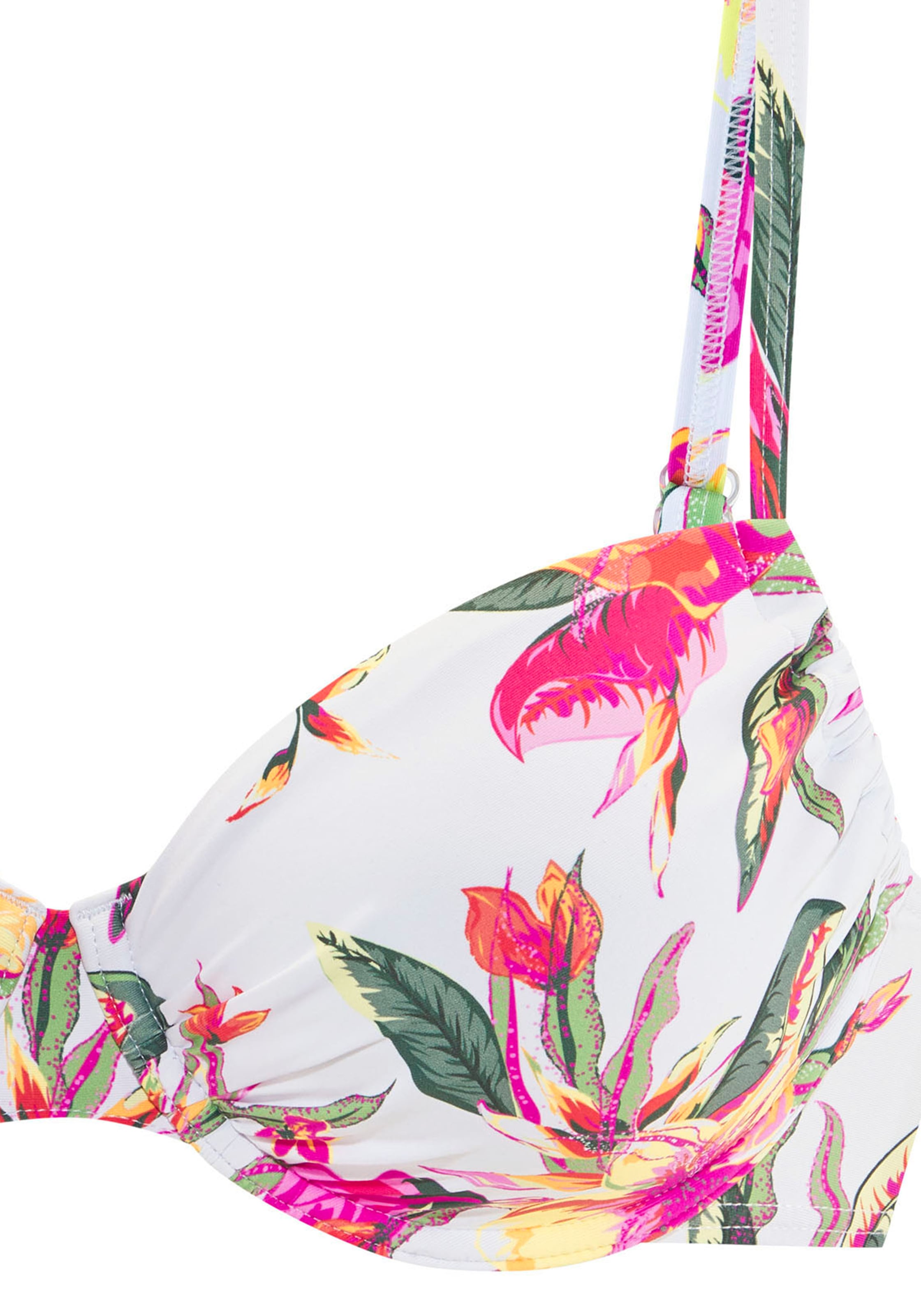 LASCANA Bügel-Bikini-Top »Malia«, mit tropischem Print