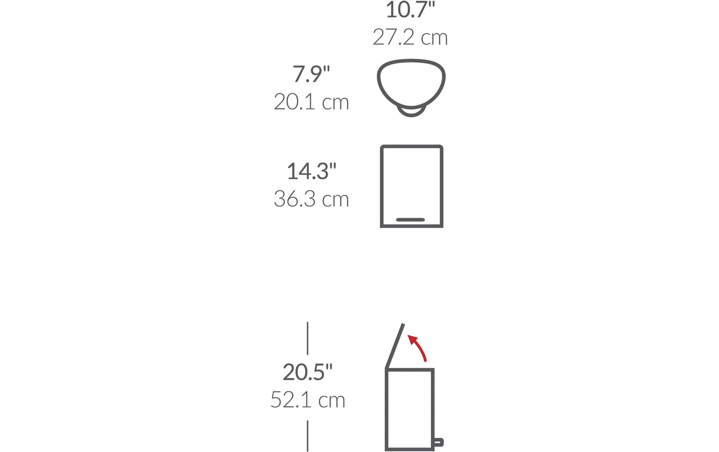 simplehuman Mülleimer »6 l«
