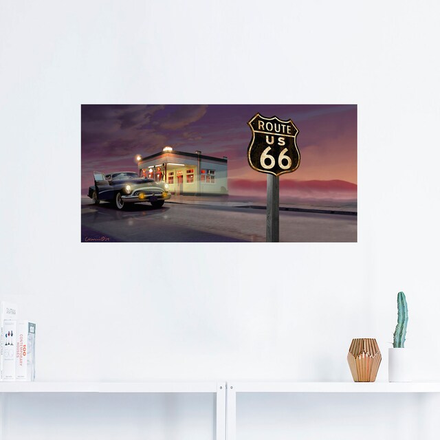 Artland Wandbild »Route 66«, Bilder von Amerika, (1 St.), als Alubild,  Leinwandbild, Wandaufkleber oder Poster in versch. Grössen online shoppen |  Jelmoli-Versand