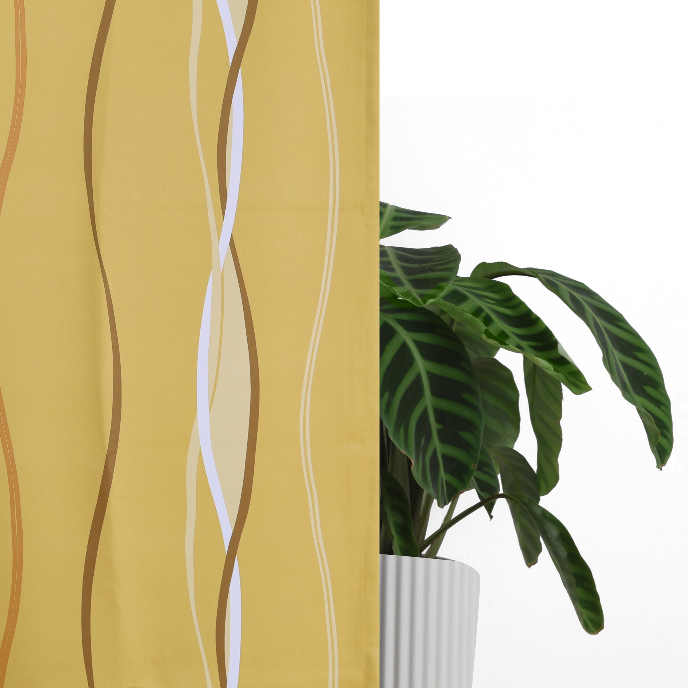 my home Vorhang »Dimona Blackout«, (1 St.), einseitig mit Wellenmotiv bedruckt