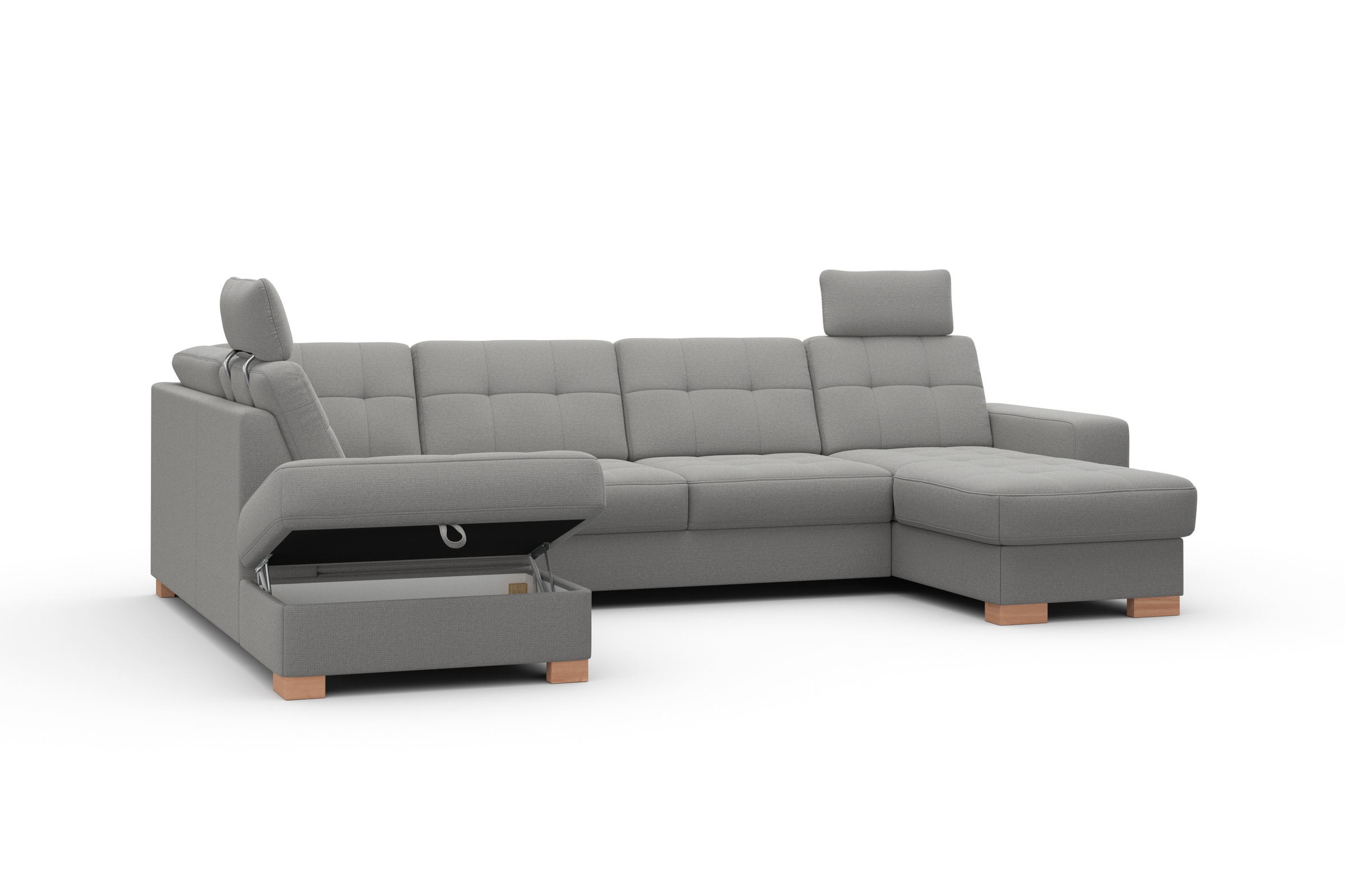 sit&more Wohnlandschaft »Quincy U-Form«, wahlweise mit Bettfunktion und Bettkasten
