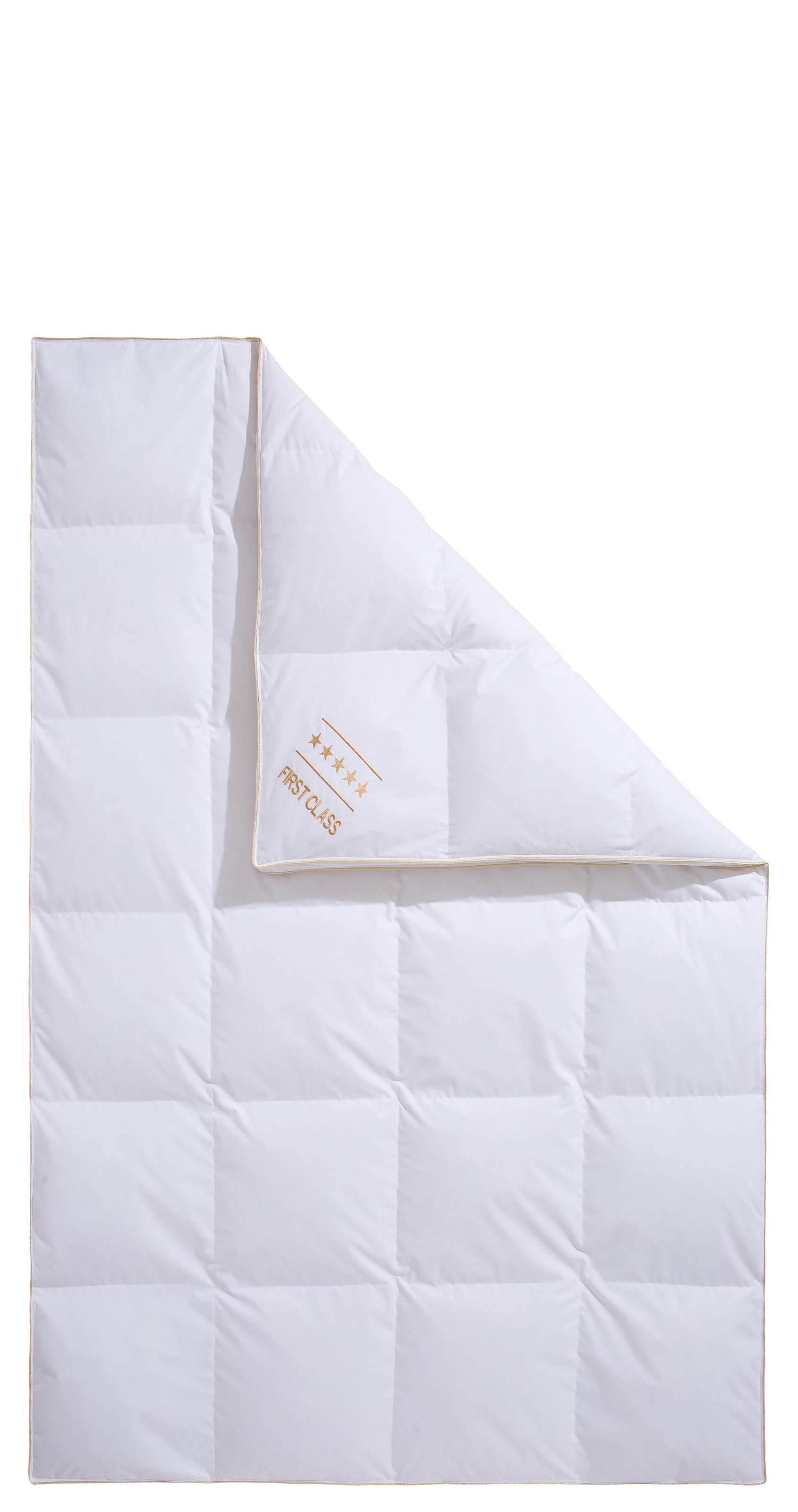 Hanse by RIBECO Daunenbettdecke »Leo«, extrawarm, Füllung 90% Daunen & 10% Federn, (1 St.), Mit einer edlen "First Class"-Stickerei!