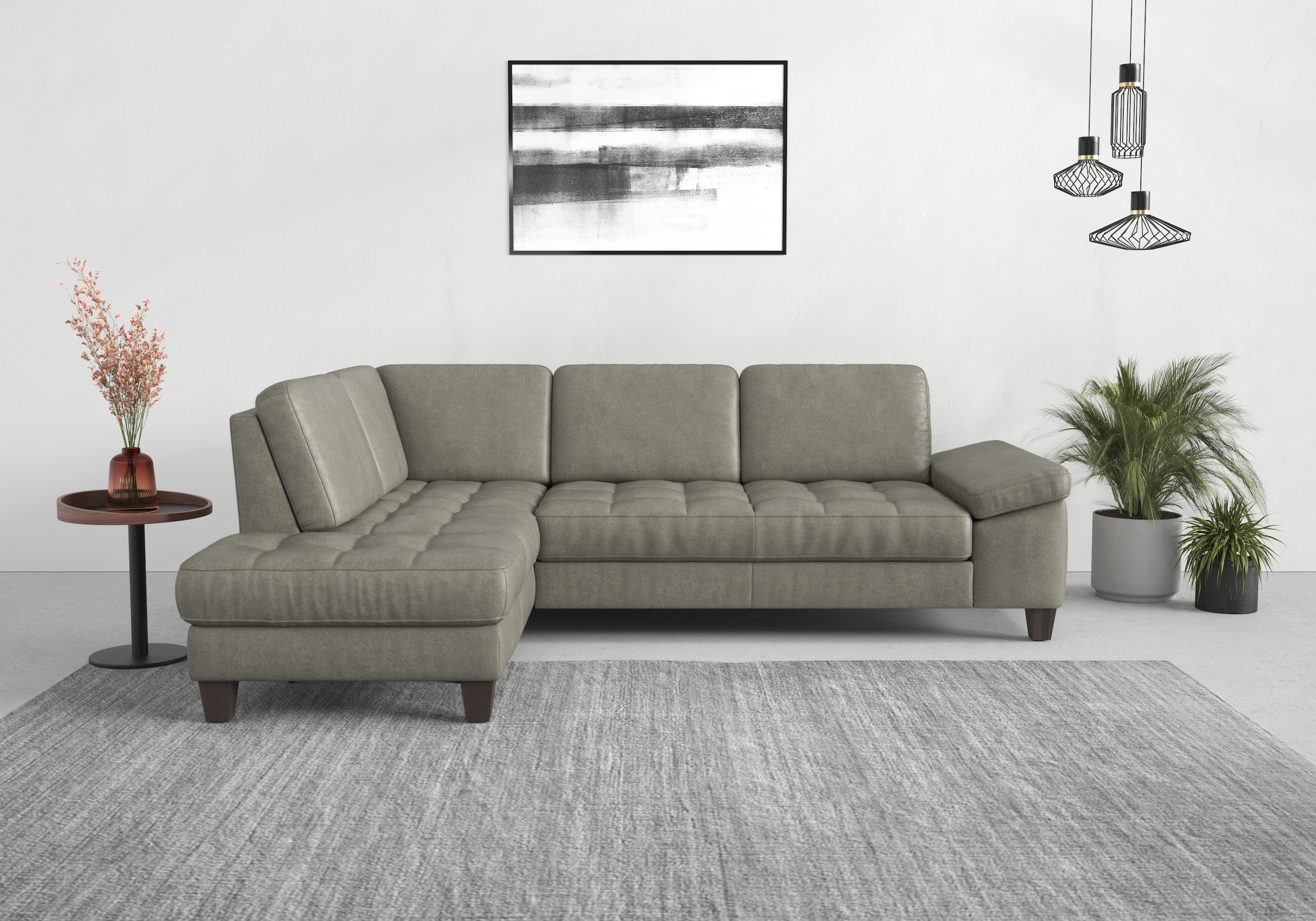 sit&more Ecksofa "Westham L-Form" mit Ottomane, mit oder ohne Bettfunktion, Bettkasten, Verstellung