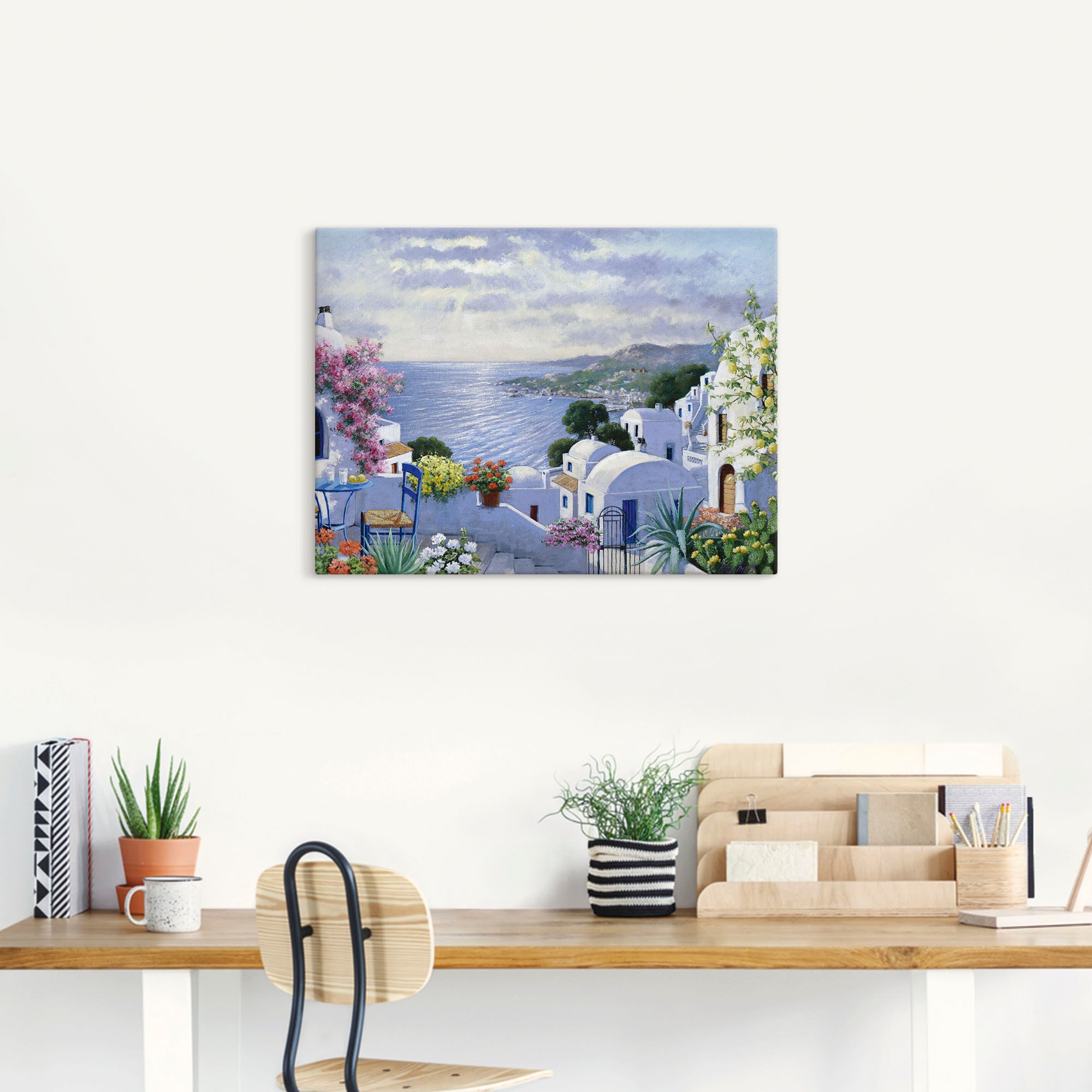 Artland Wandbild »Funkelndes Griechenland«, Gewässer, (1 St.), als Leinwandbild, Poster, Wandaufkleber in verschied. Grössen