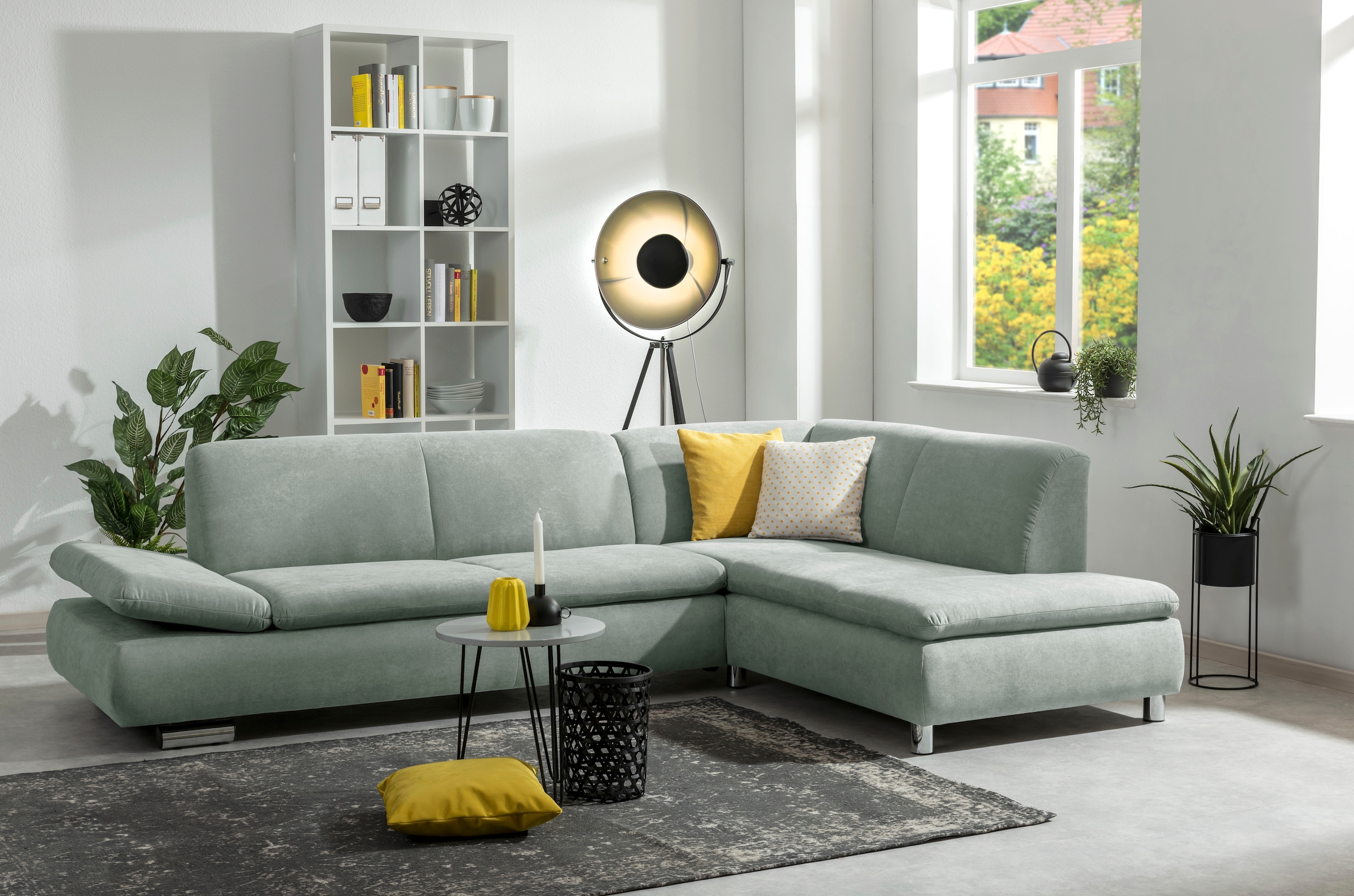 Max Winzer® Ecksofa »Toulouse modern und bequem, aktuelles Design, hoher Sitzkomfort«, mit klappbaren Armlehnen, Breite 271 cm