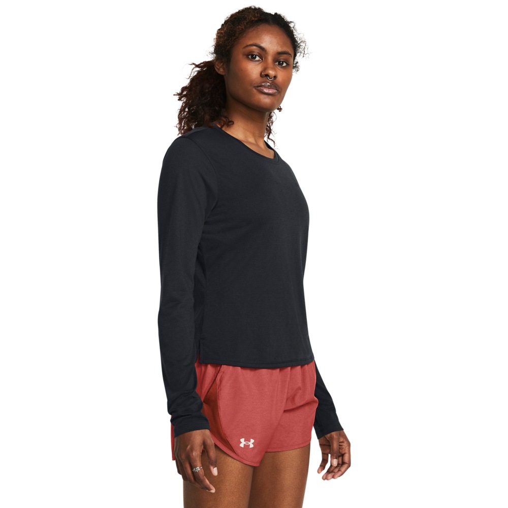 Under Armour Langarmshirt mit eingesetzten Ärmeln, in Unifarben, aus elastischem Material