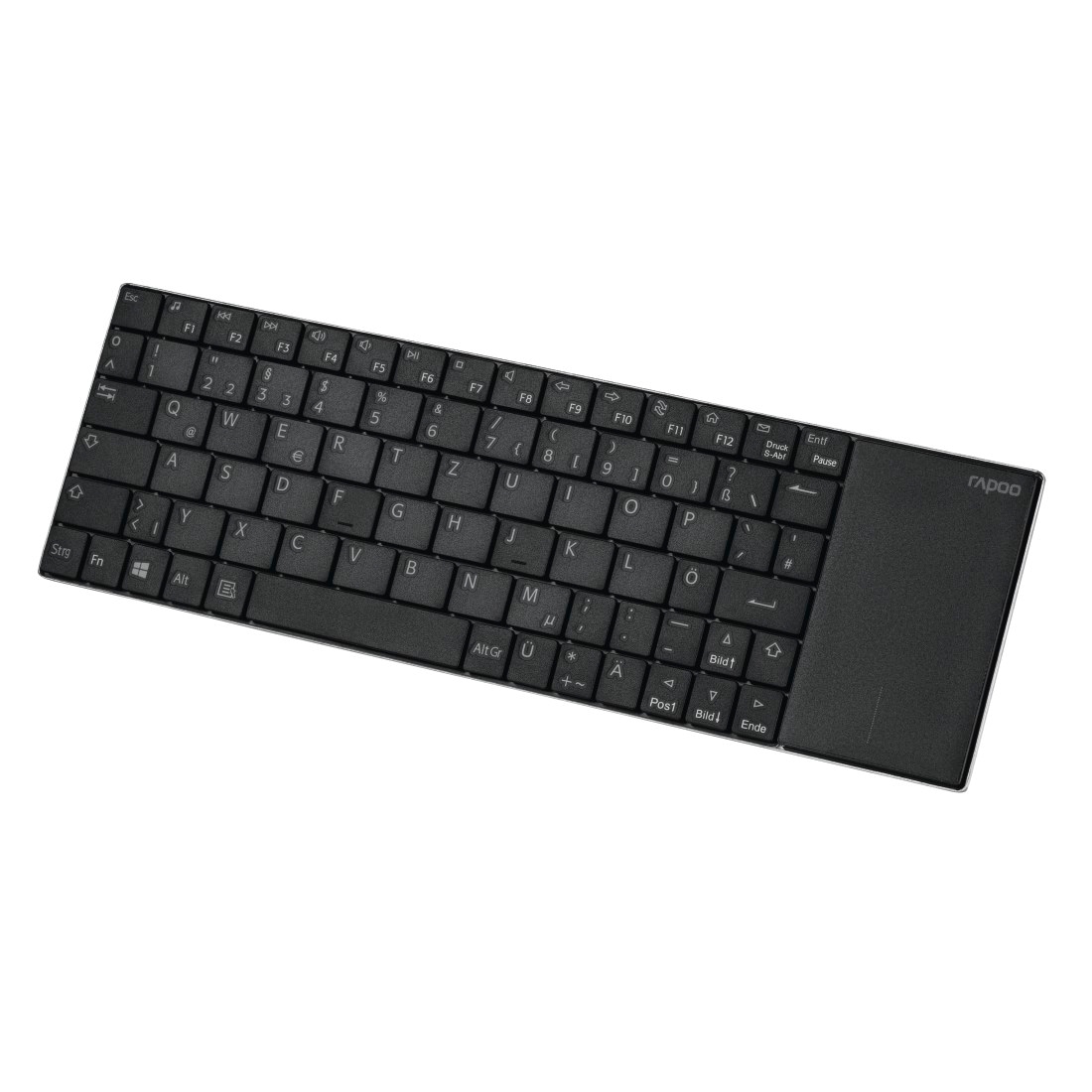 Rapoo Tastatur »E2710 kabellose Multimedia-Tastatur, 2.4 GHz Wireless Verbindung«, (Fn-Tasten-Touchpad)