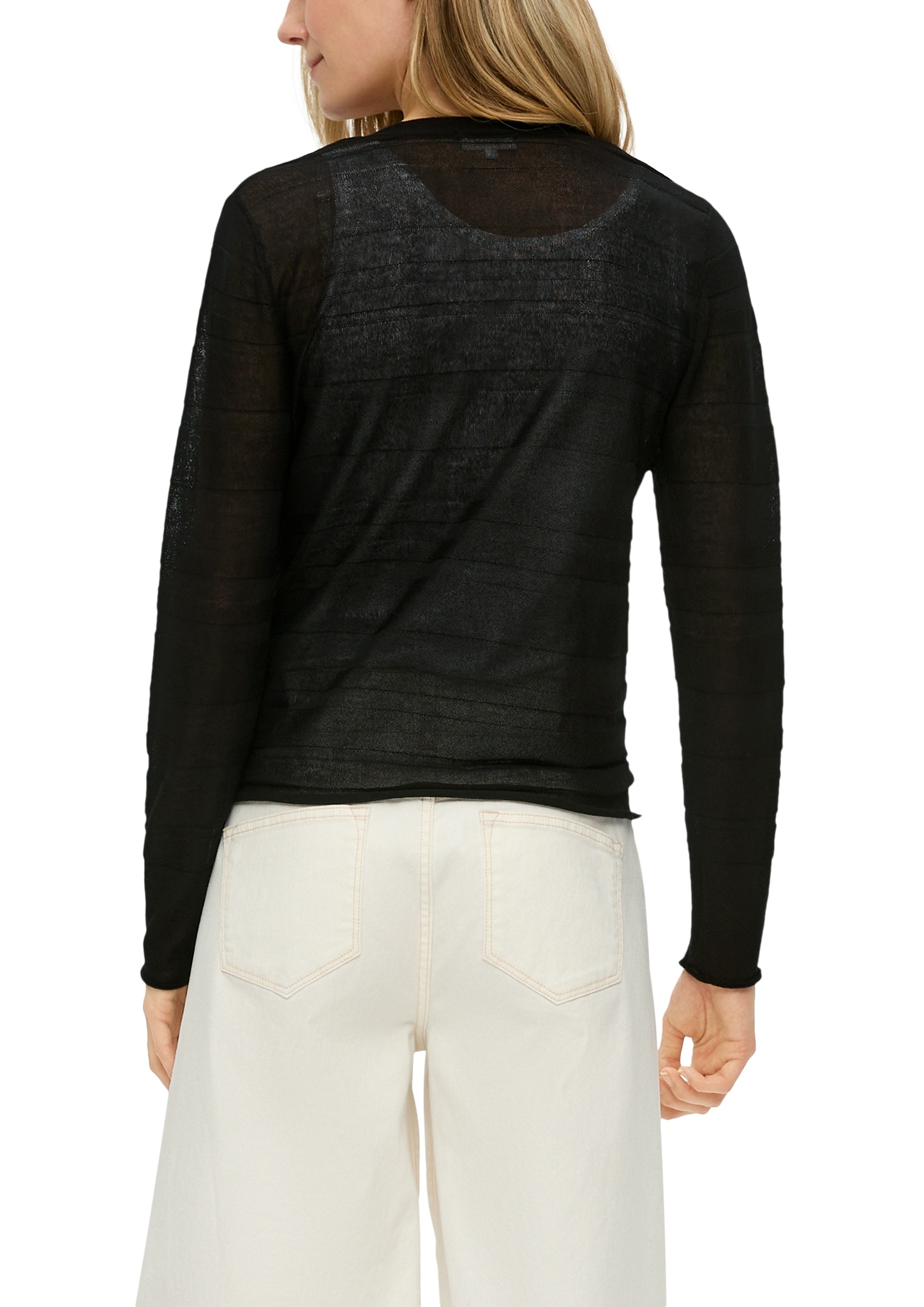 s.Oliver Cardigan, mit Musterstruktur und ohne Verschluss