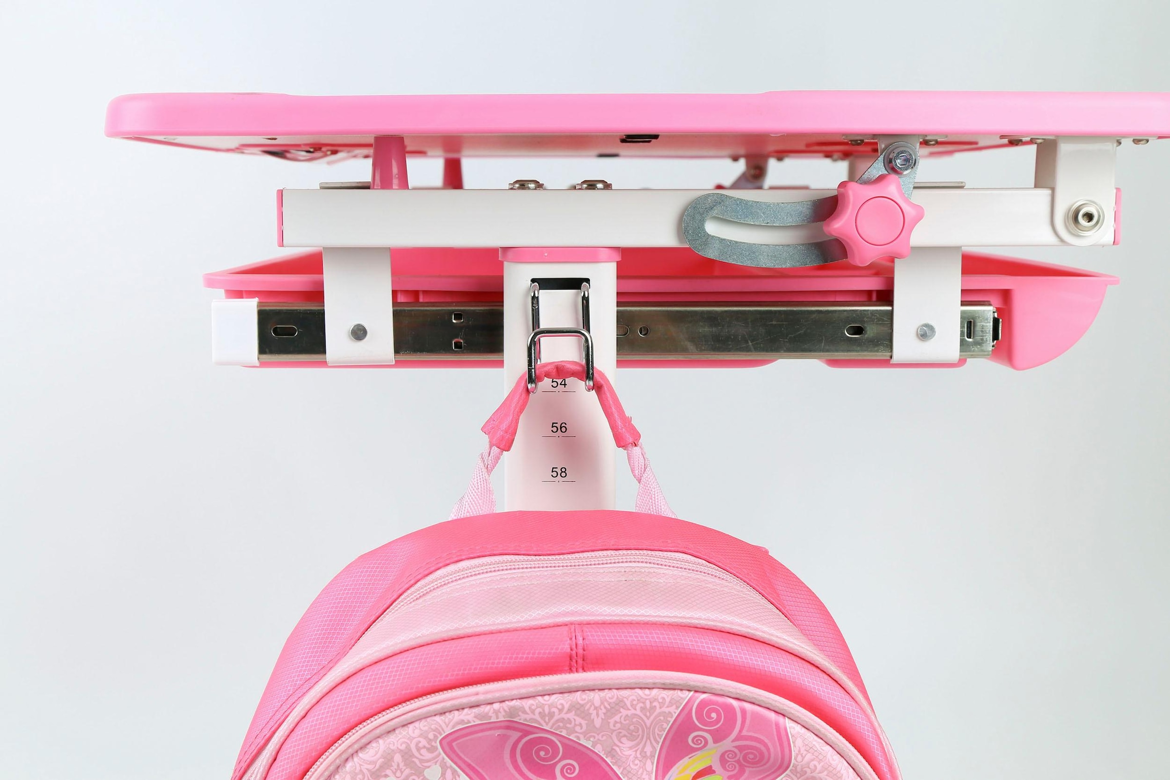 Vipack Kinderschreibtisch »Comfortline, mit Höhenverstellung inkl. Taschen- u. Becherhalter«, (Set, B/H/T ca. 70x54-76x47,4cm, verschiedene Farben, mit Griffelschublade), inkl. Stuhl und verstellbarer Schreibplatte, praktische Funktionen
